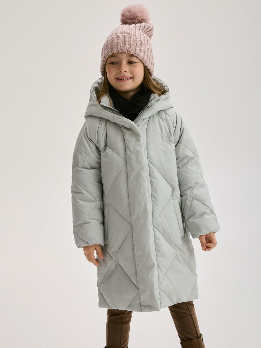 Girls Coat Boja Bledoplavo Reserved Av X