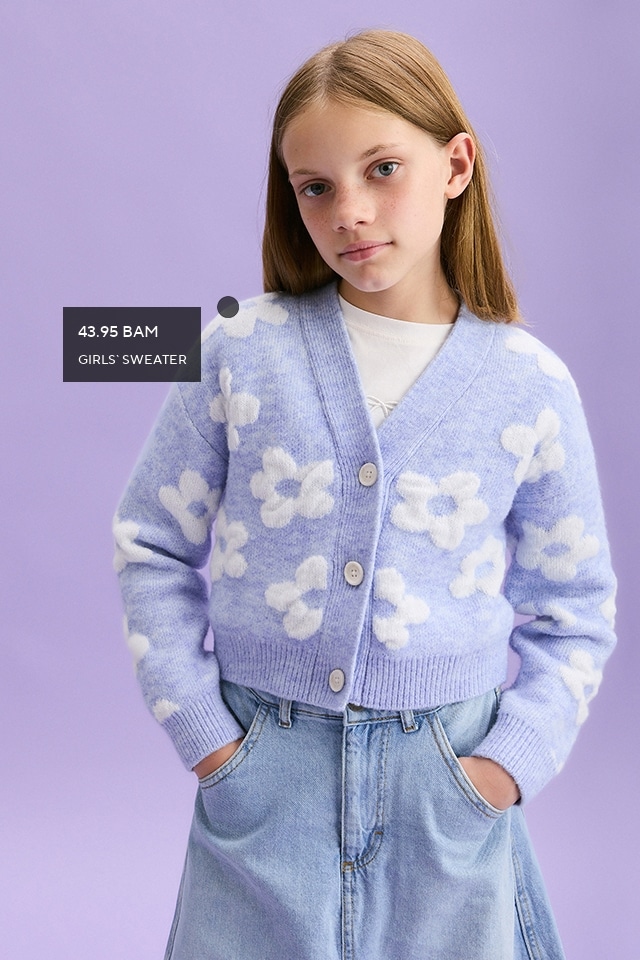 Check out our SWEATERS collection for GIRL! - RESERVED banner