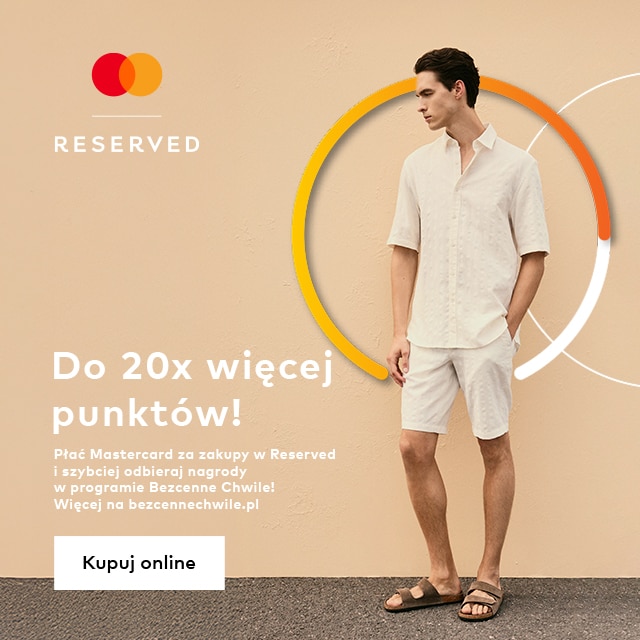 Bezcenne Chwile Mastercard X RESERVED discount banner