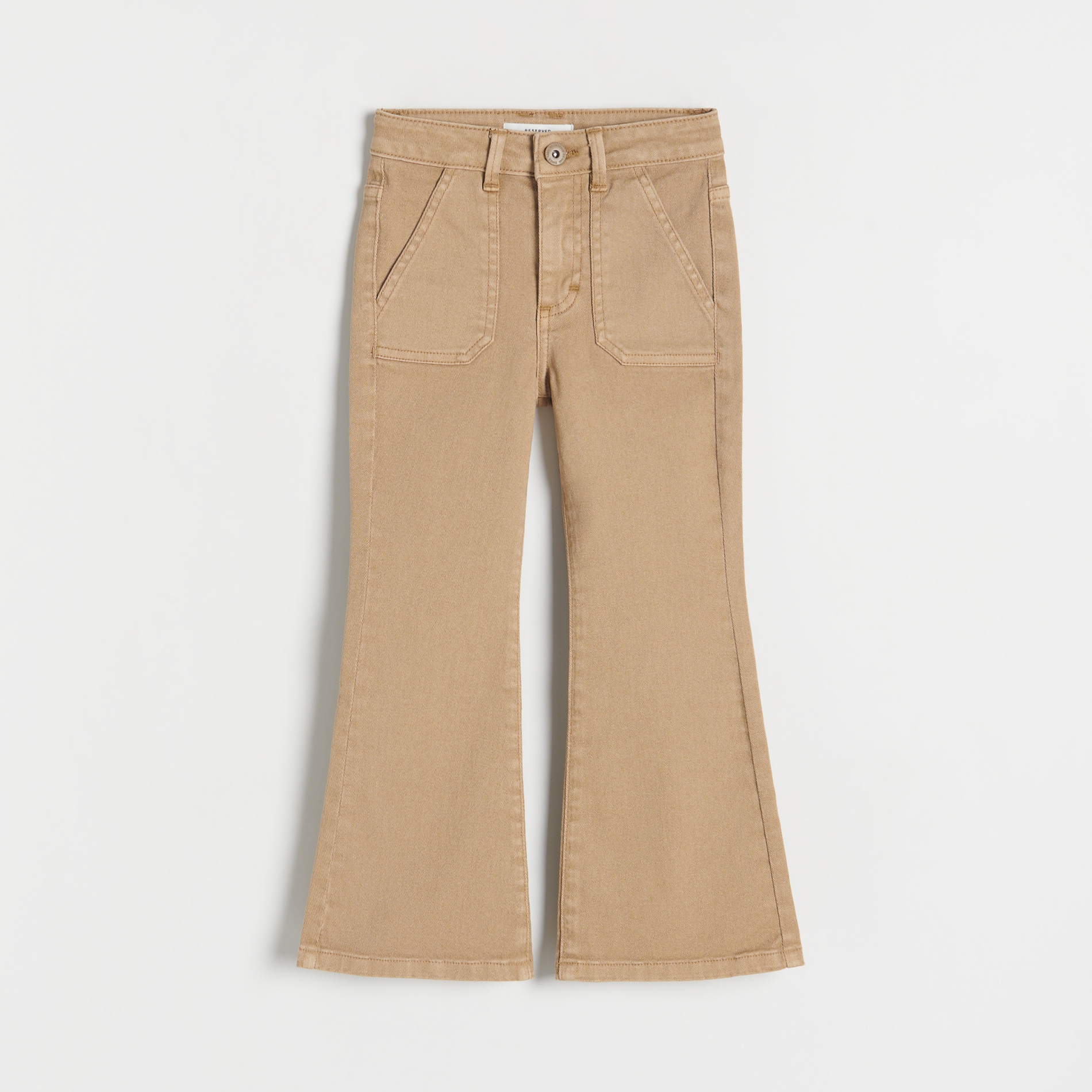 Levně Reserved - Girls` jeans trousers - Béžová
