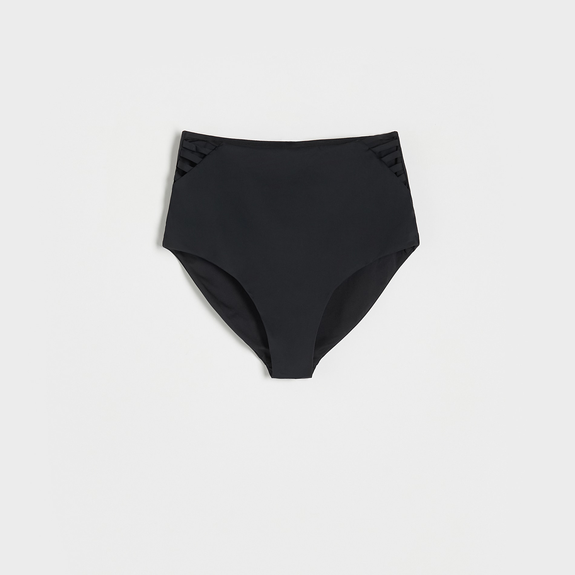 Levně Reserved - Plážové kalhotky s průstřihy - Černý