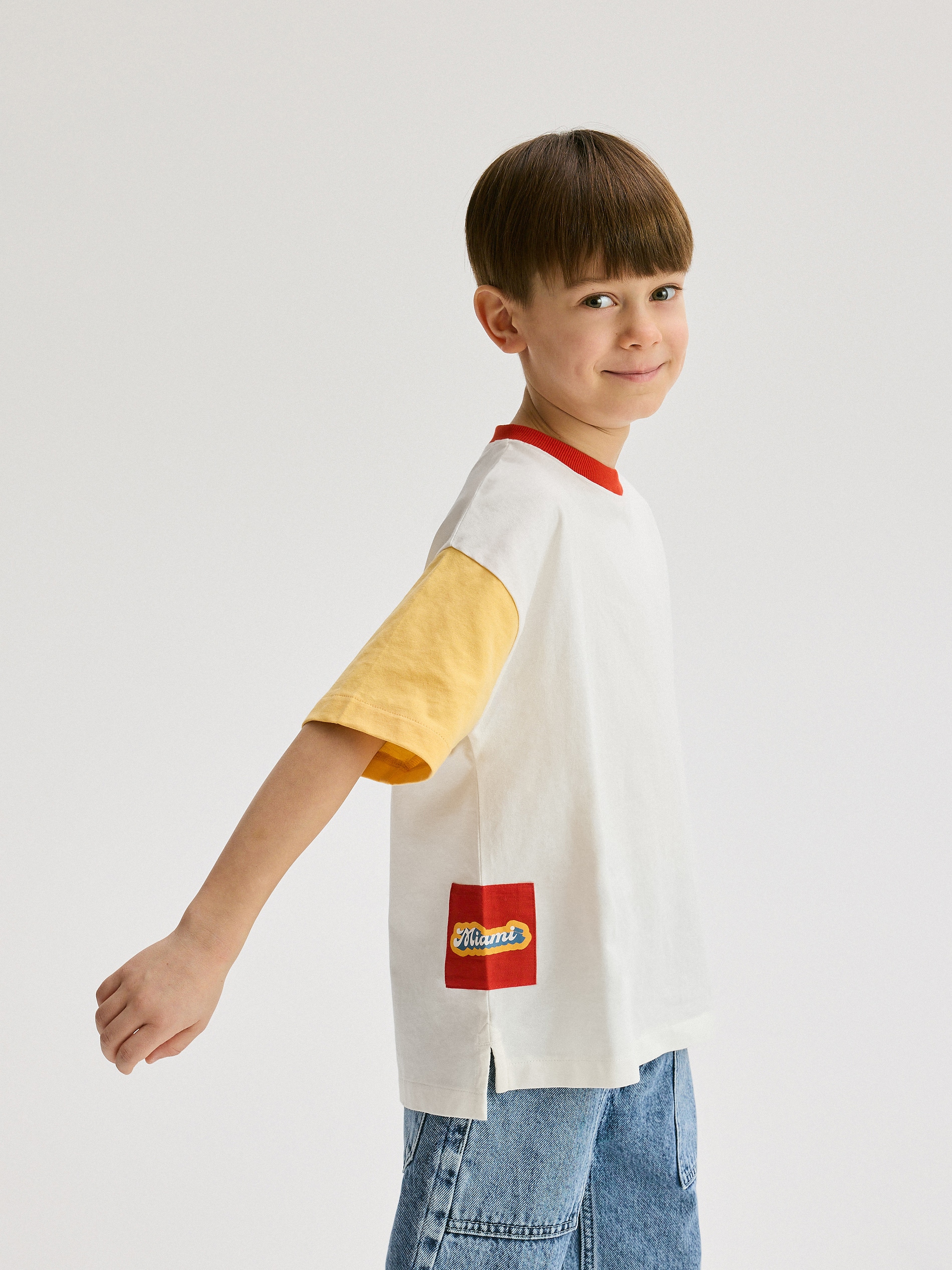 Reserved - Μπλούζα oversize από βαμβάκι φωτογραφία
