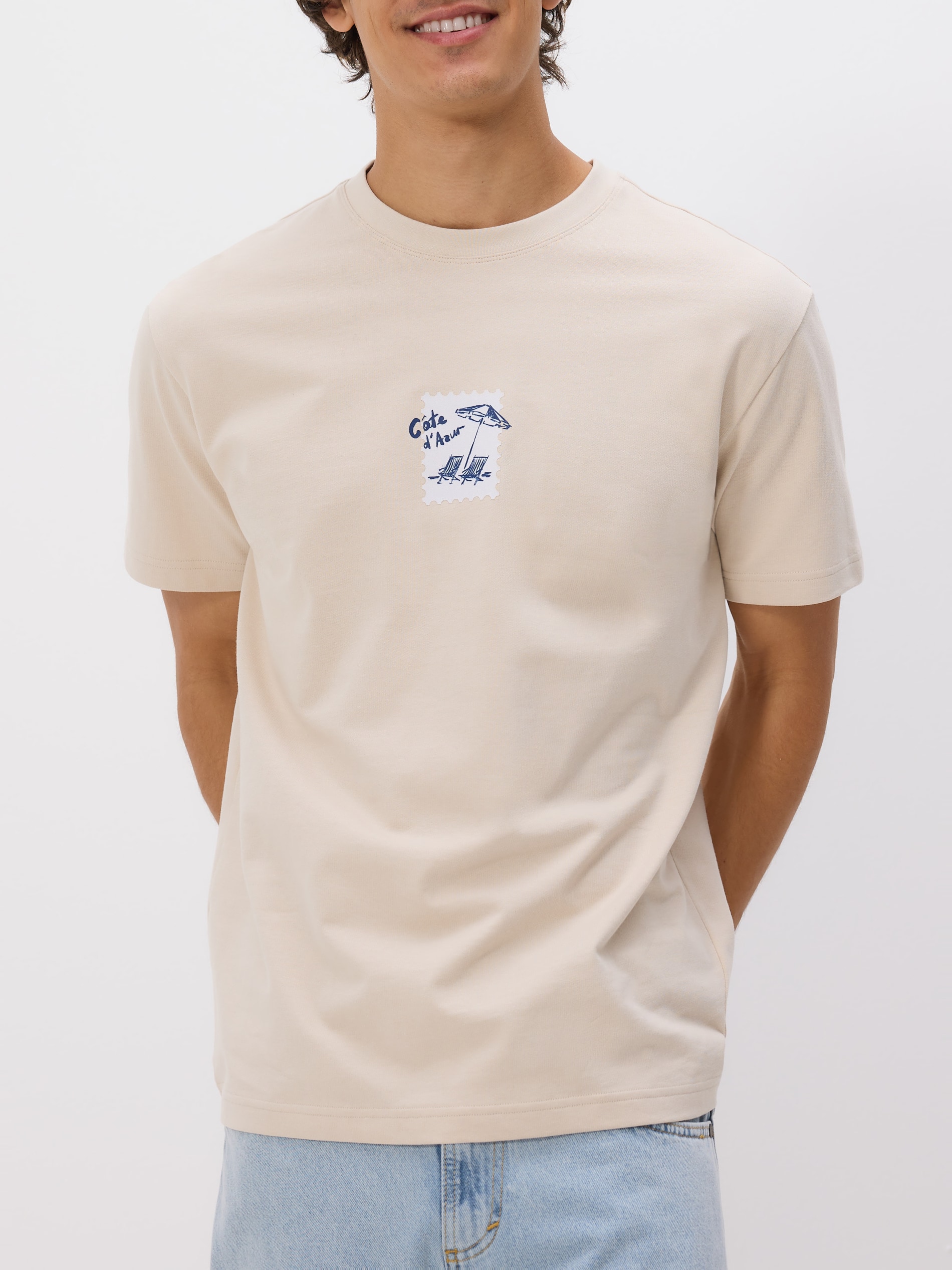 Reserved - Μπλούζα comfort fit με τύπωμα φωτογραφία