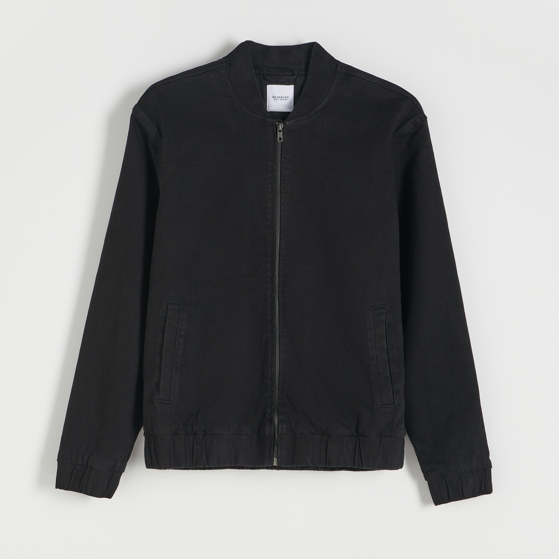 Reserved – Geacă tip bomber – Negru Bomber imagine noua gjx.ro
