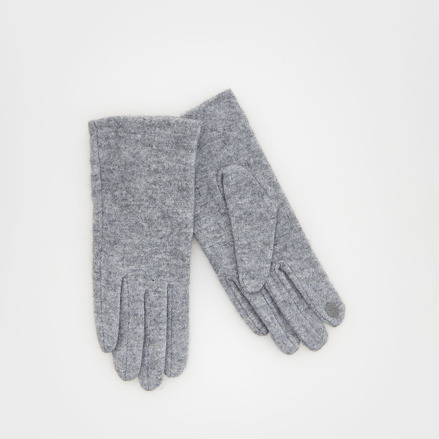 Levně Reserved - Vlněné rukavice - Světle šedá