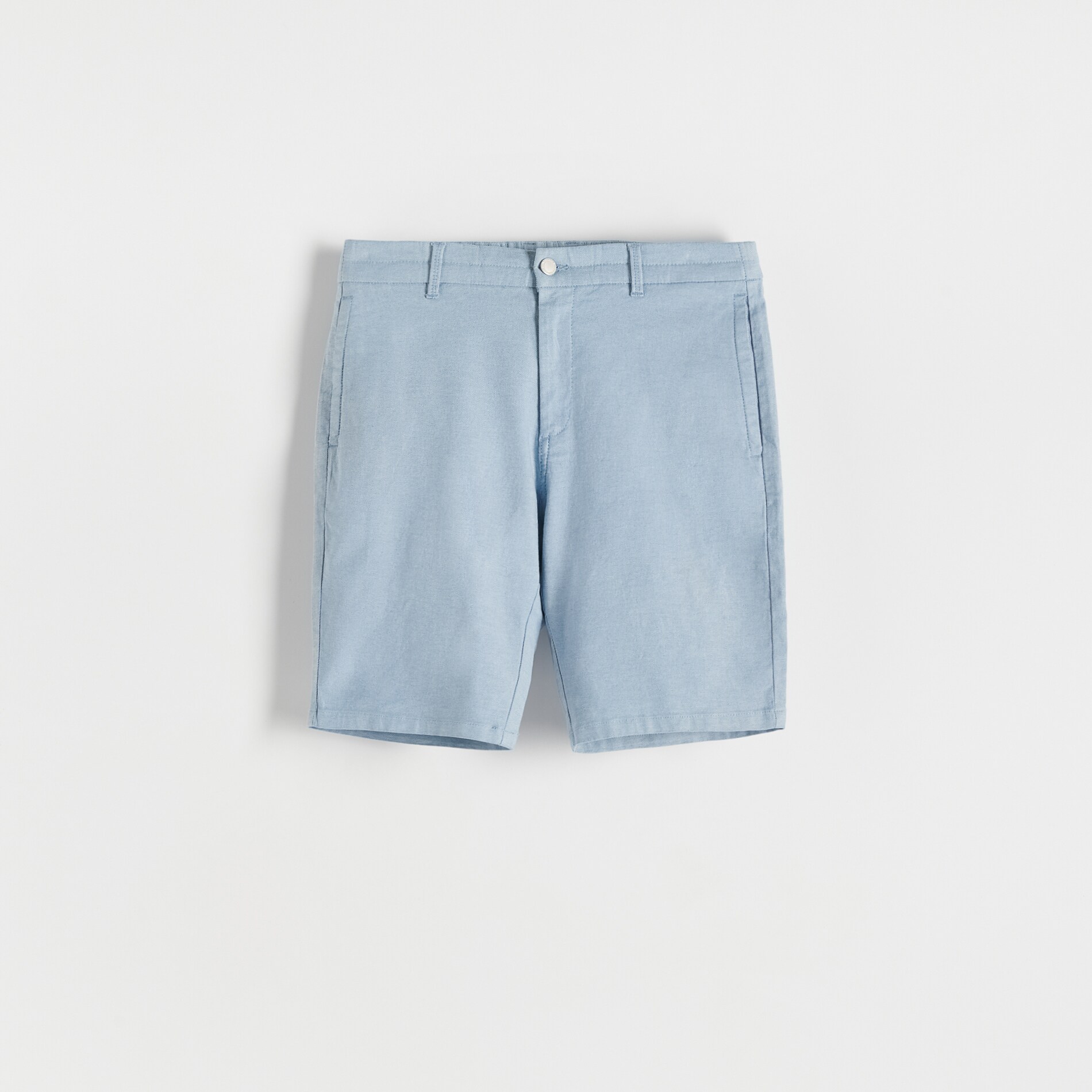 Reserved – Pantaloni scurți chino slim – Albastru Albastru imagine noua gjx.ro