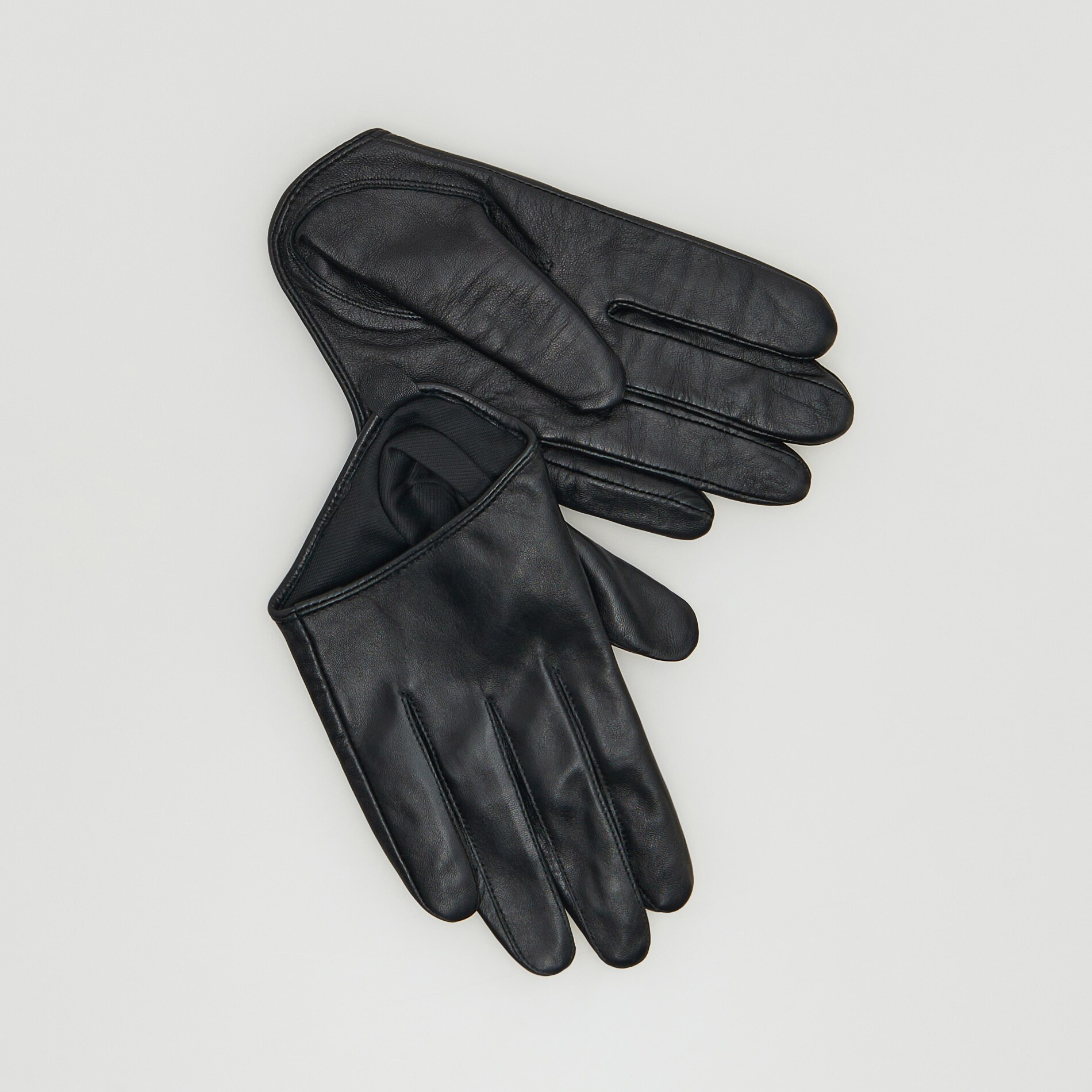 Reserved – Mănuși din piele – Negru Accessories imagine noua gjx.ro