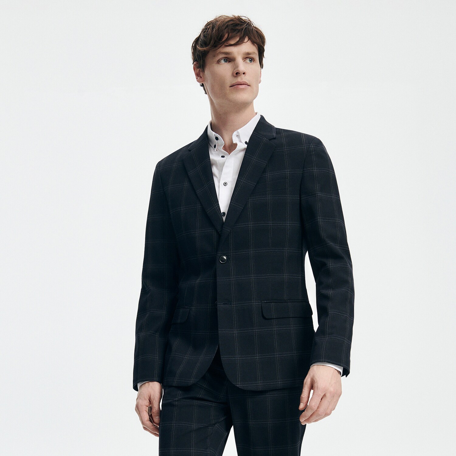 Reserved – Men`s blazer – Bleumarin and imagine noua 2022