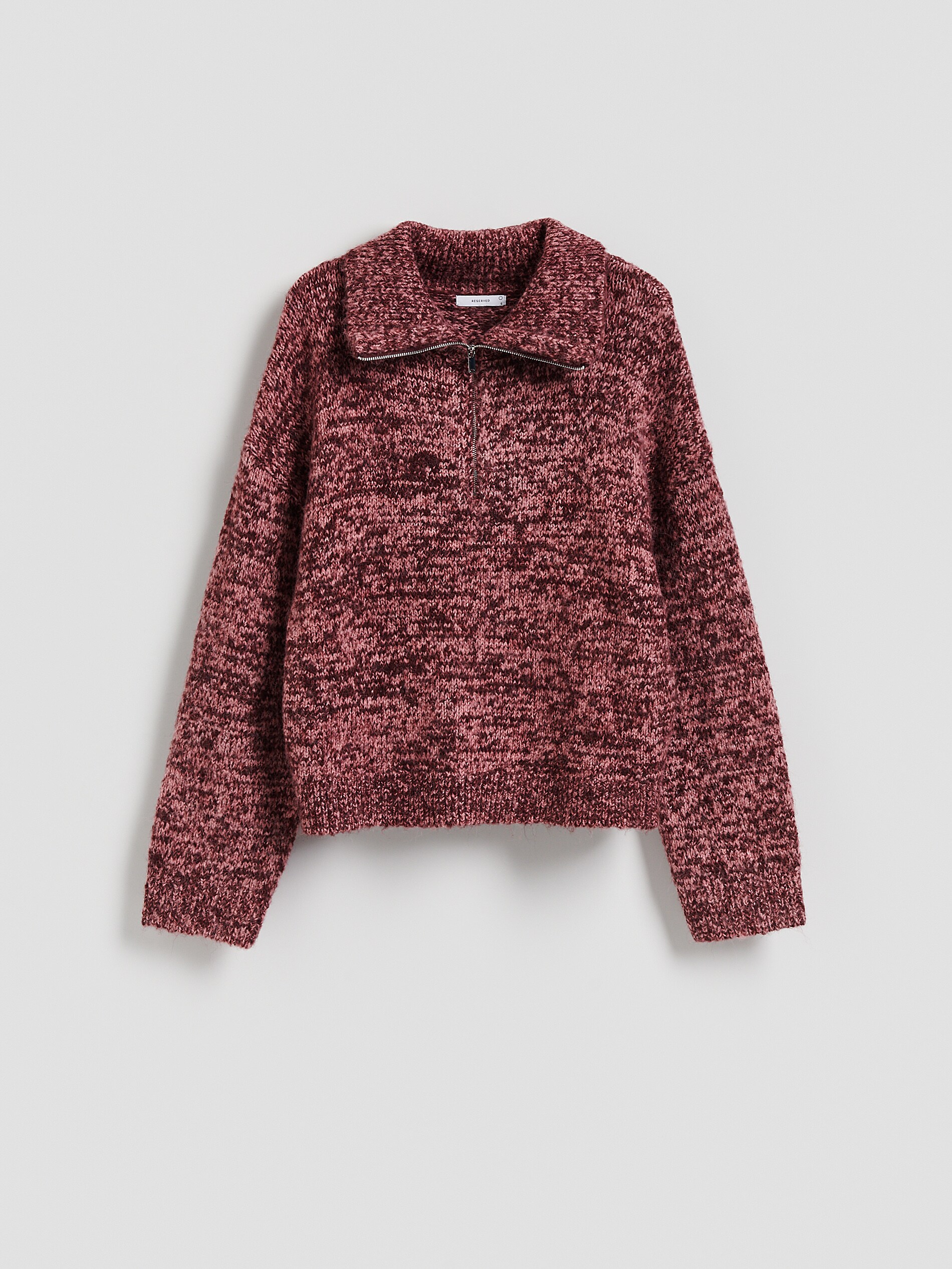 Reserved - Πουλόβερ με μοτίβο και γιακά φωτογραφία