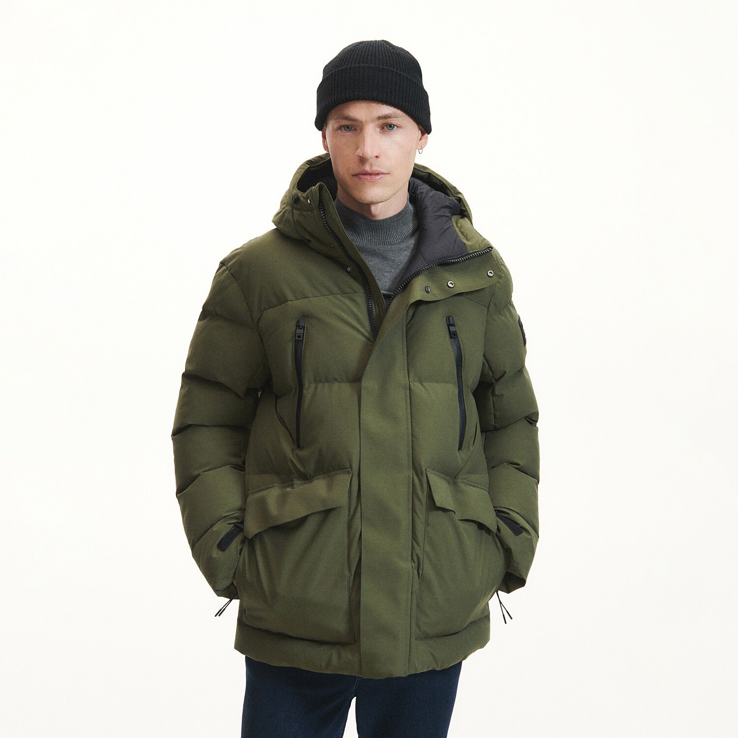 Reserved – Men`s outer jacket – Verde clothes imagine noua 2022