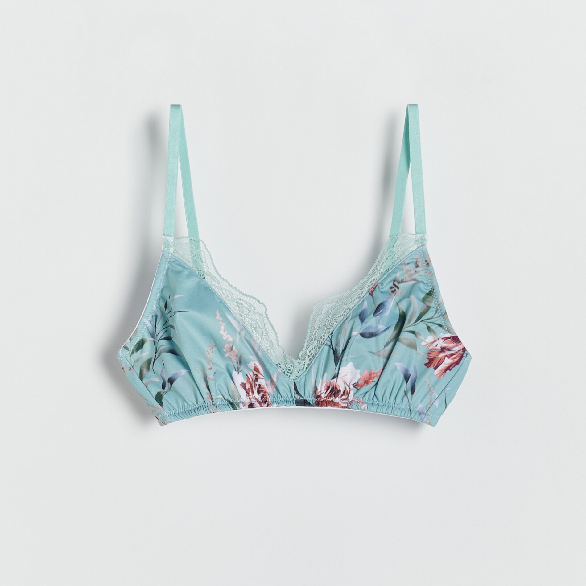 Reserved – Sutien din material moale – Verde bras imagine noua 2022