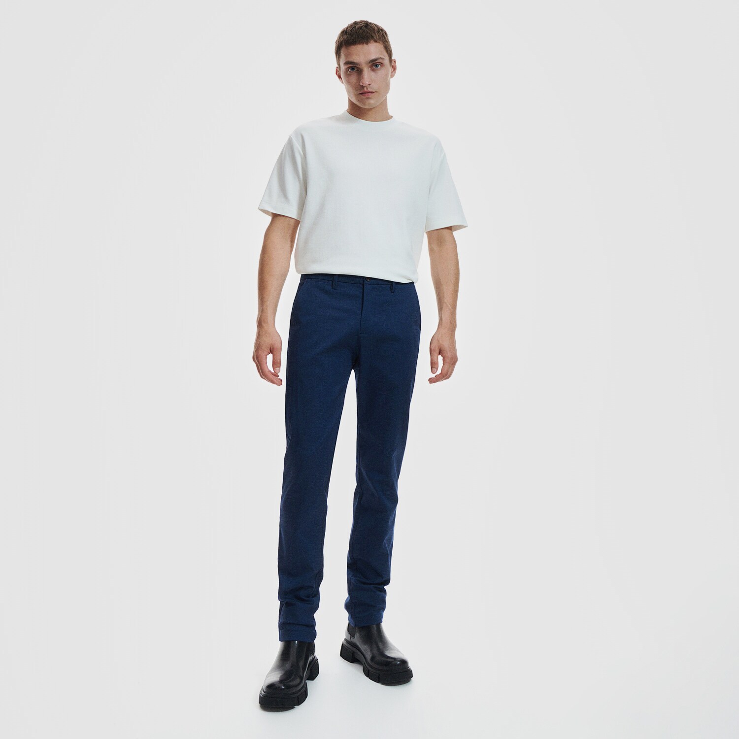 Reserved – Men`s trousers – Albastru Albastru imagine noua gjx.ro