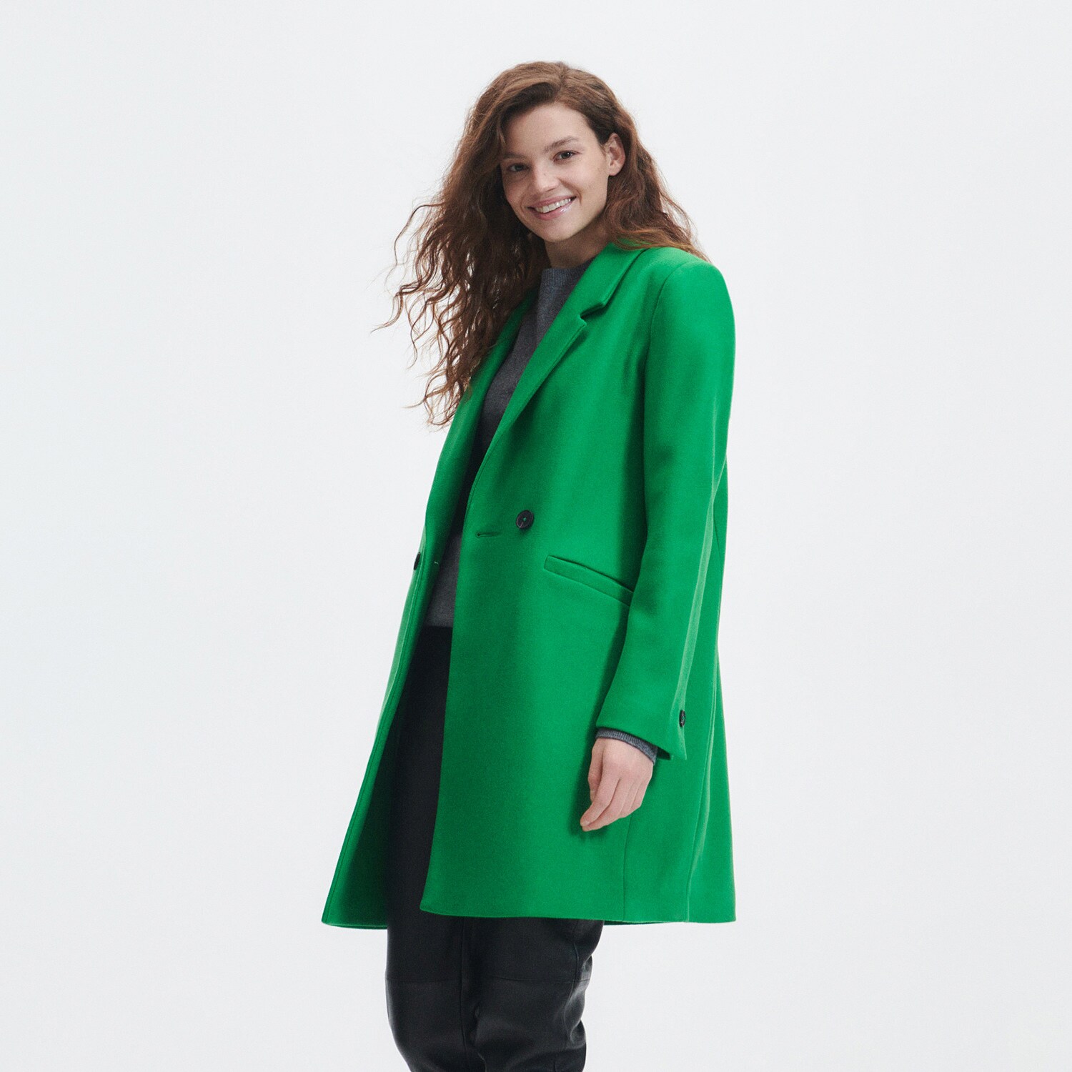 Reserved – Ladies` coat – Verde clothes imagine noua 2022