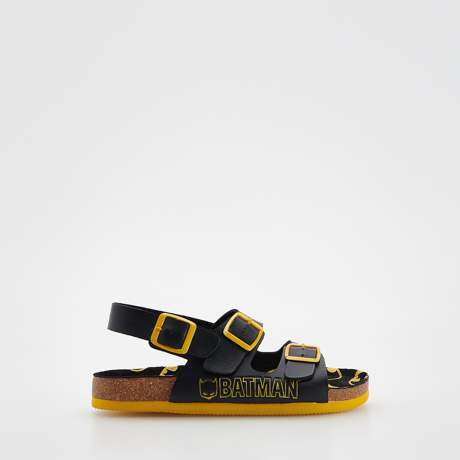 Reserved – Sandale cu talpă din plută – Negru Boy imagine noua 2022