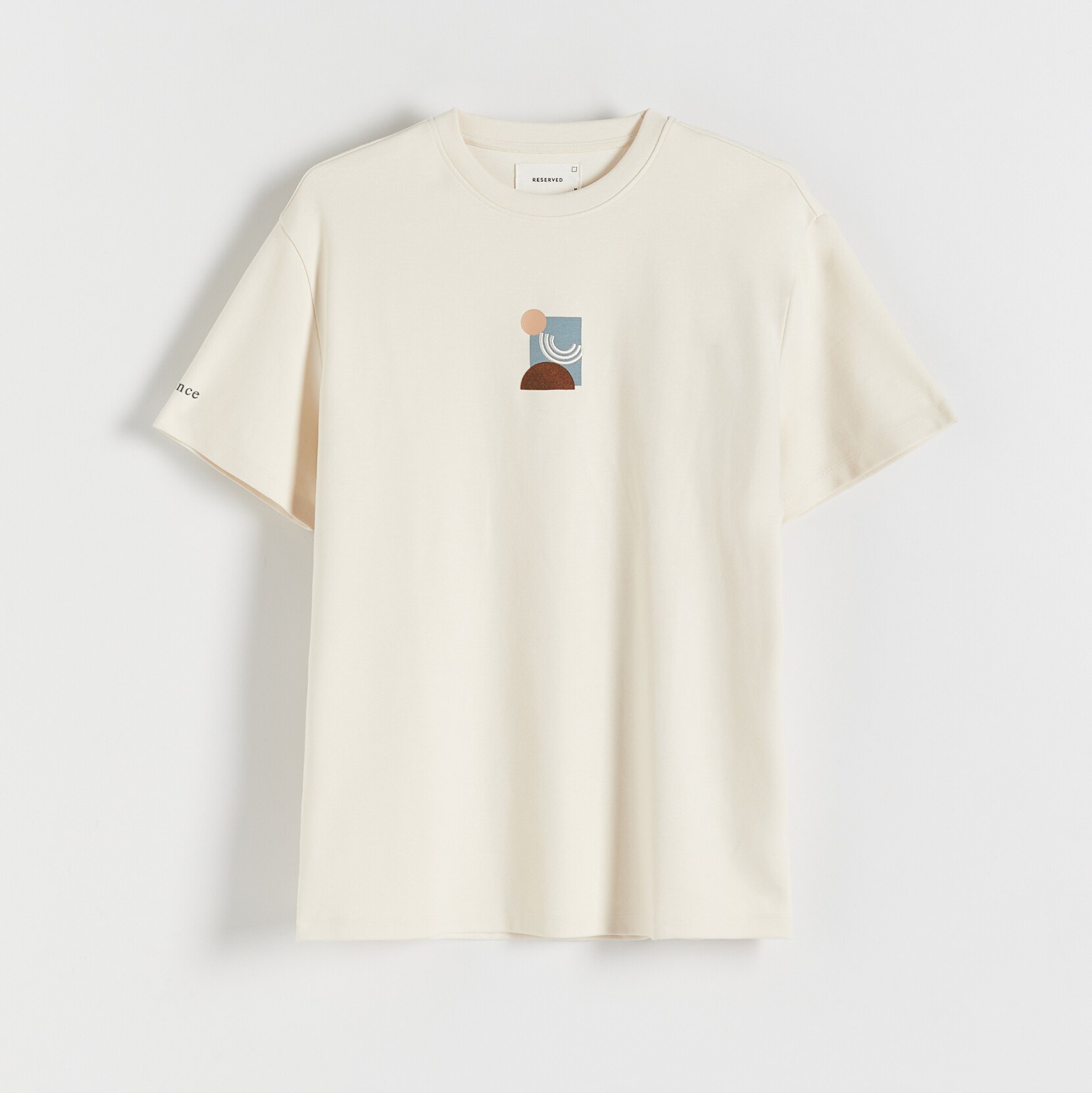 Reserved – Tricou cu croială regular și imprimeu – Ivory clothes imagine noua 2022