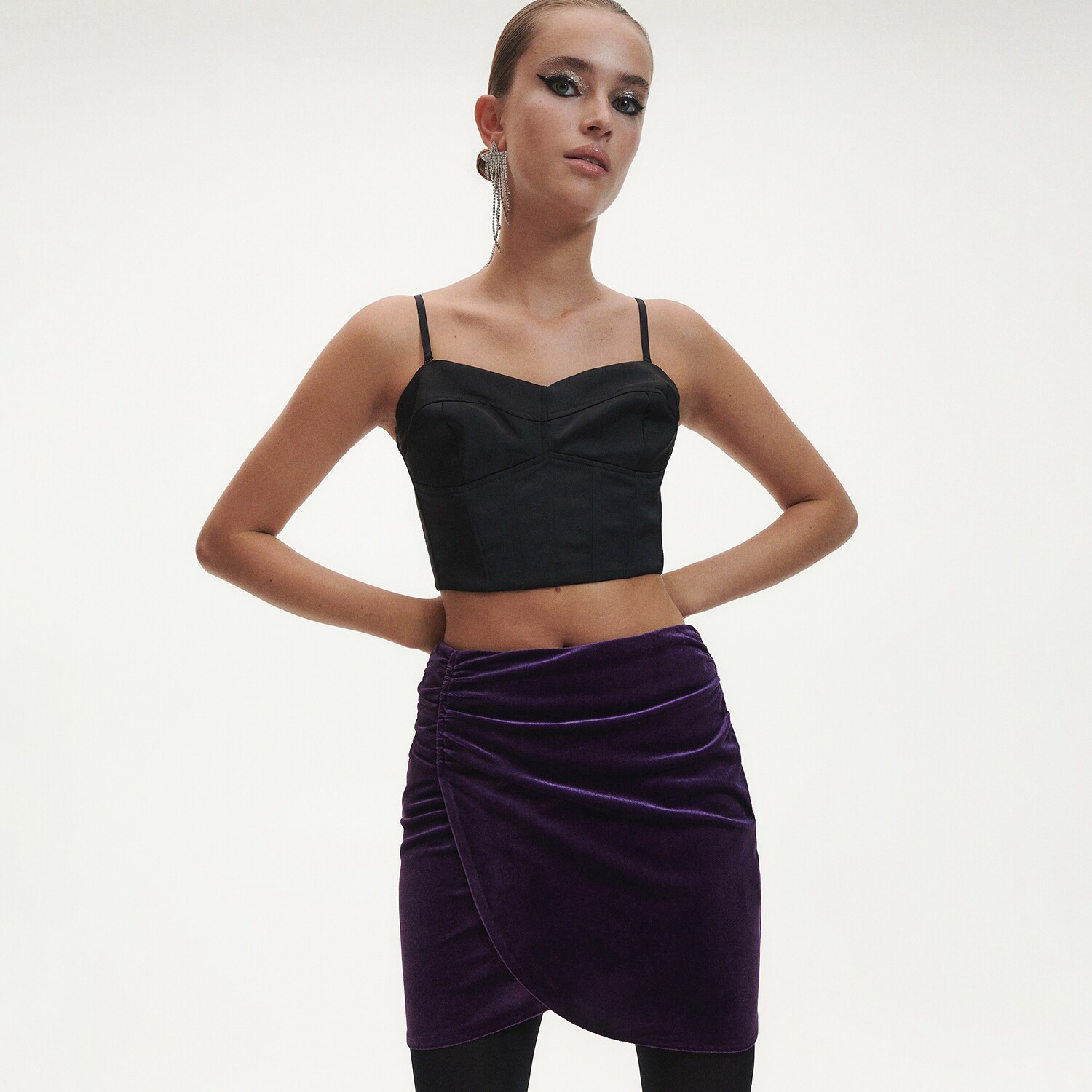 Reserved – Ladies` skirt – Violet clothes imagine noua 2022