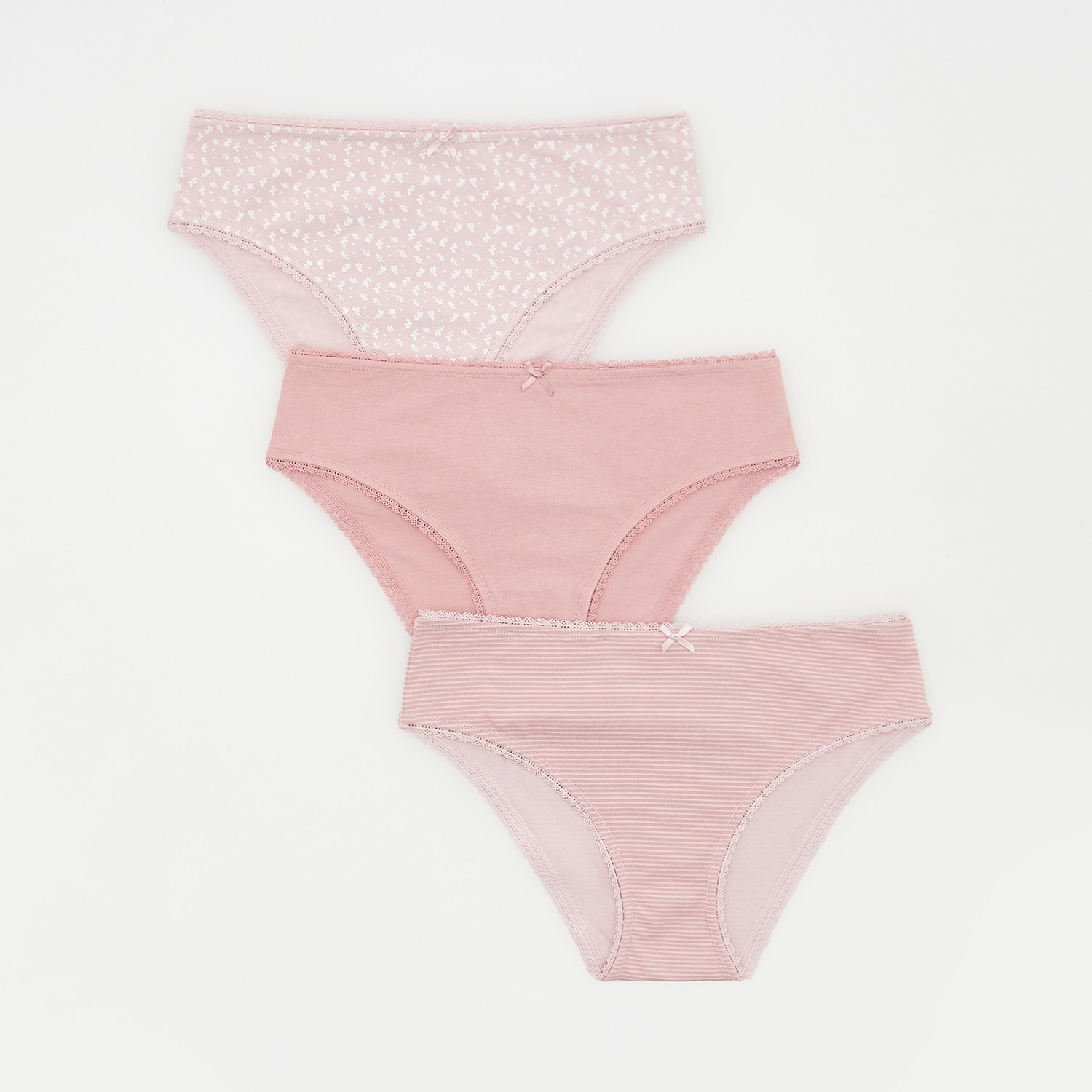 Reserved - Set de 3 perechi de chiloți bikini - Roz