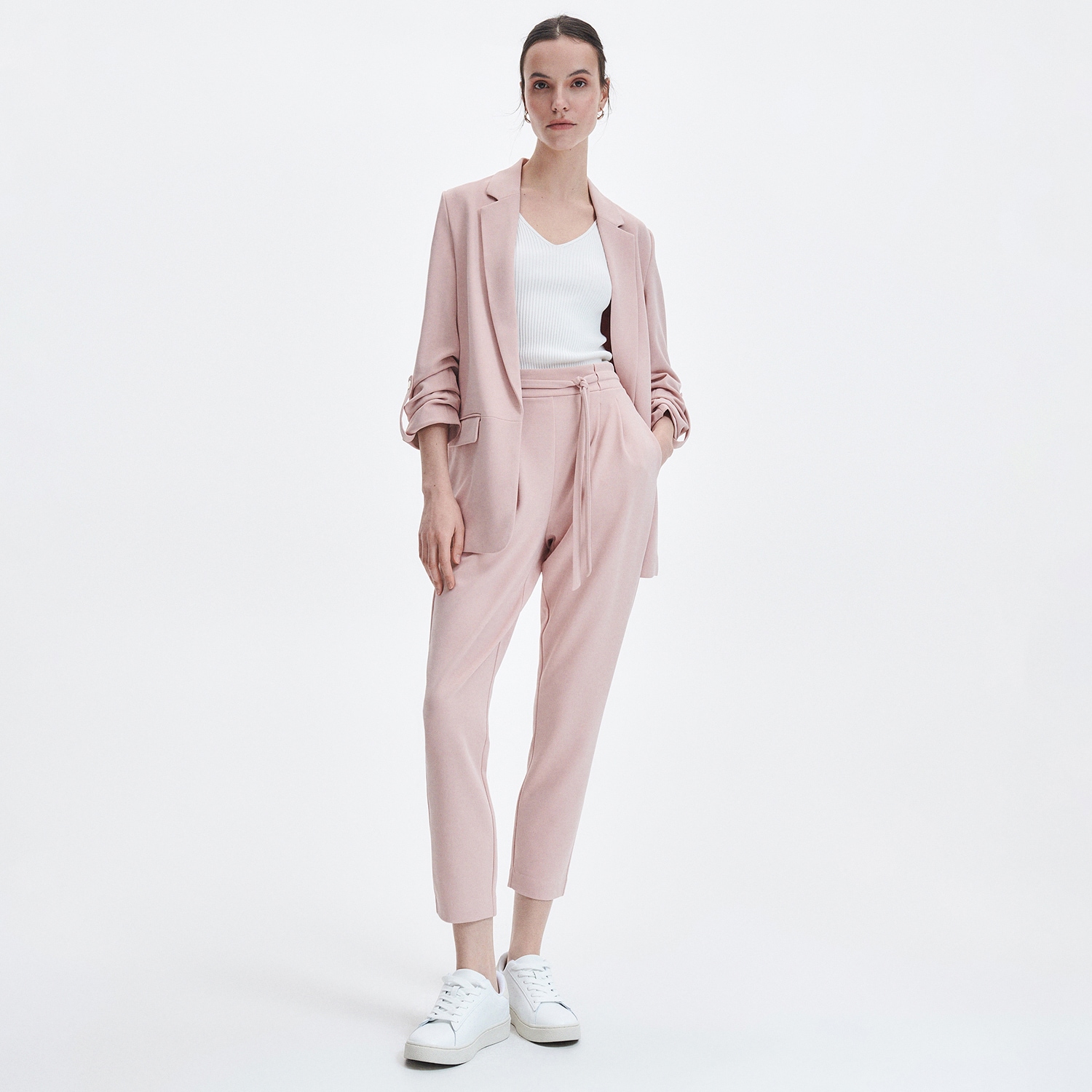 Reserved – Pantaloni uni – Roz clothes imagine noua 2022