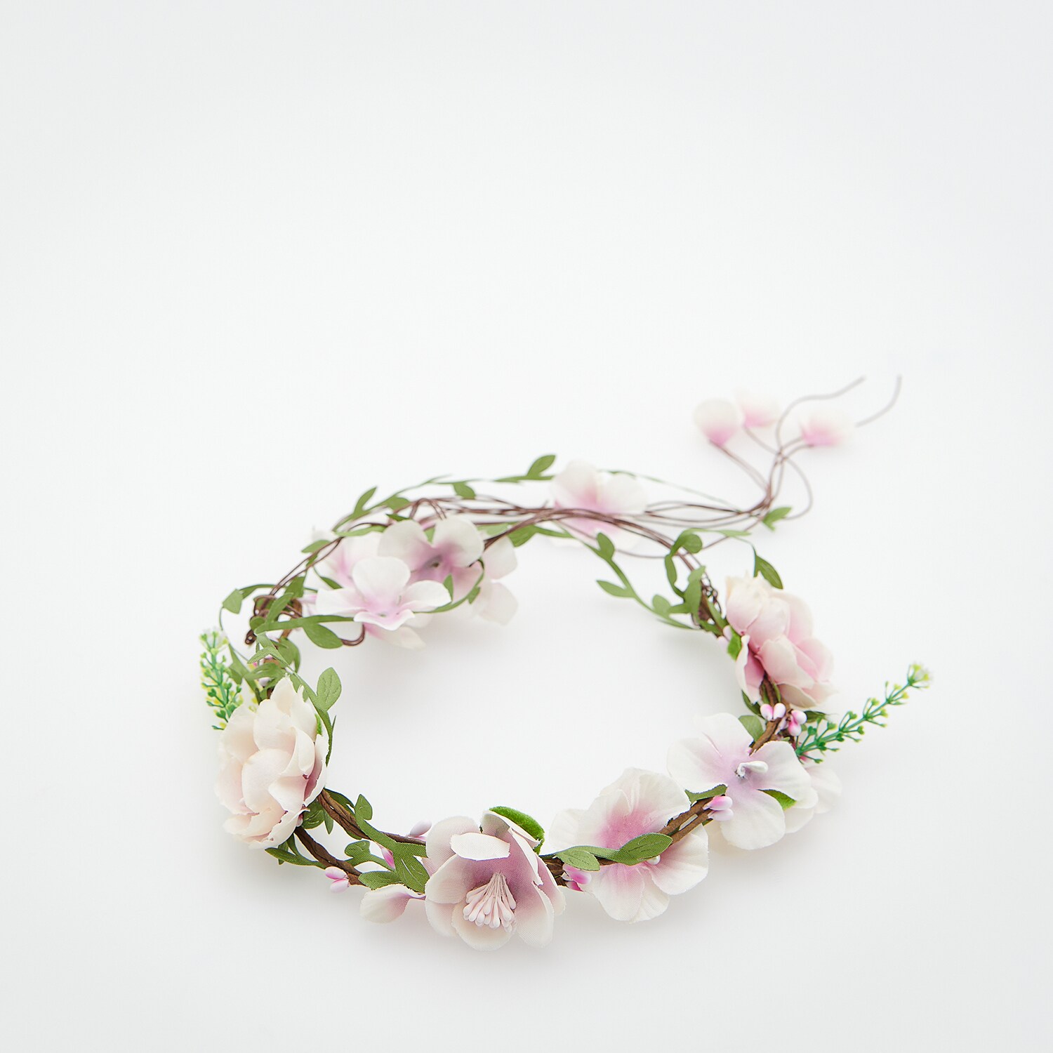 Reserved – Coroniță cu flori pentru păr – Roz accessories imagine noua 2022