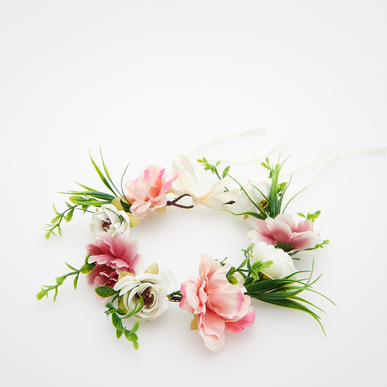 Reserved – Coroniță cu flori pentru păr – Roz accessories imagine noua 2022