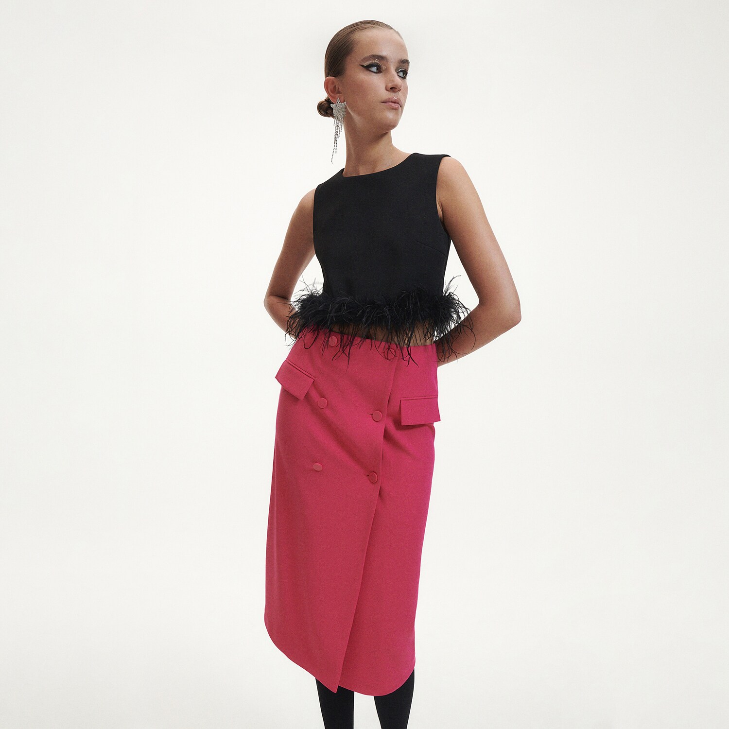 Reserved – Ladies` skirt – Roz clothes imagine noua 2022