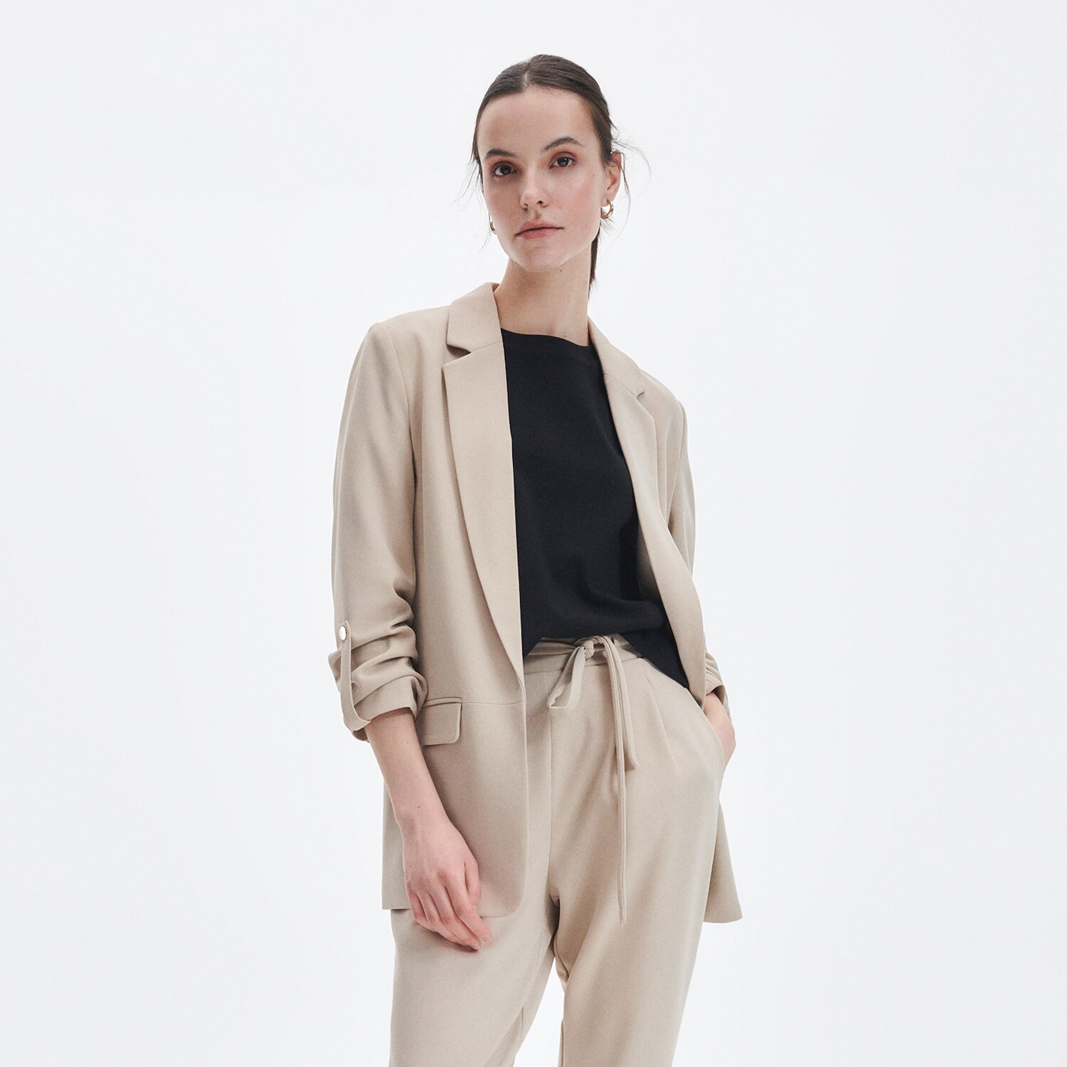 Reserved – Blazer uni – Bej (Uni) imagine noua gjx.ro