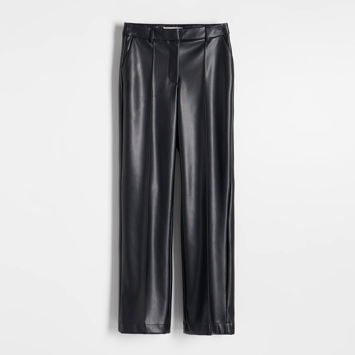 Reserved – Pantaloni din piele ecologică – Negru clothes imagine noua 2022