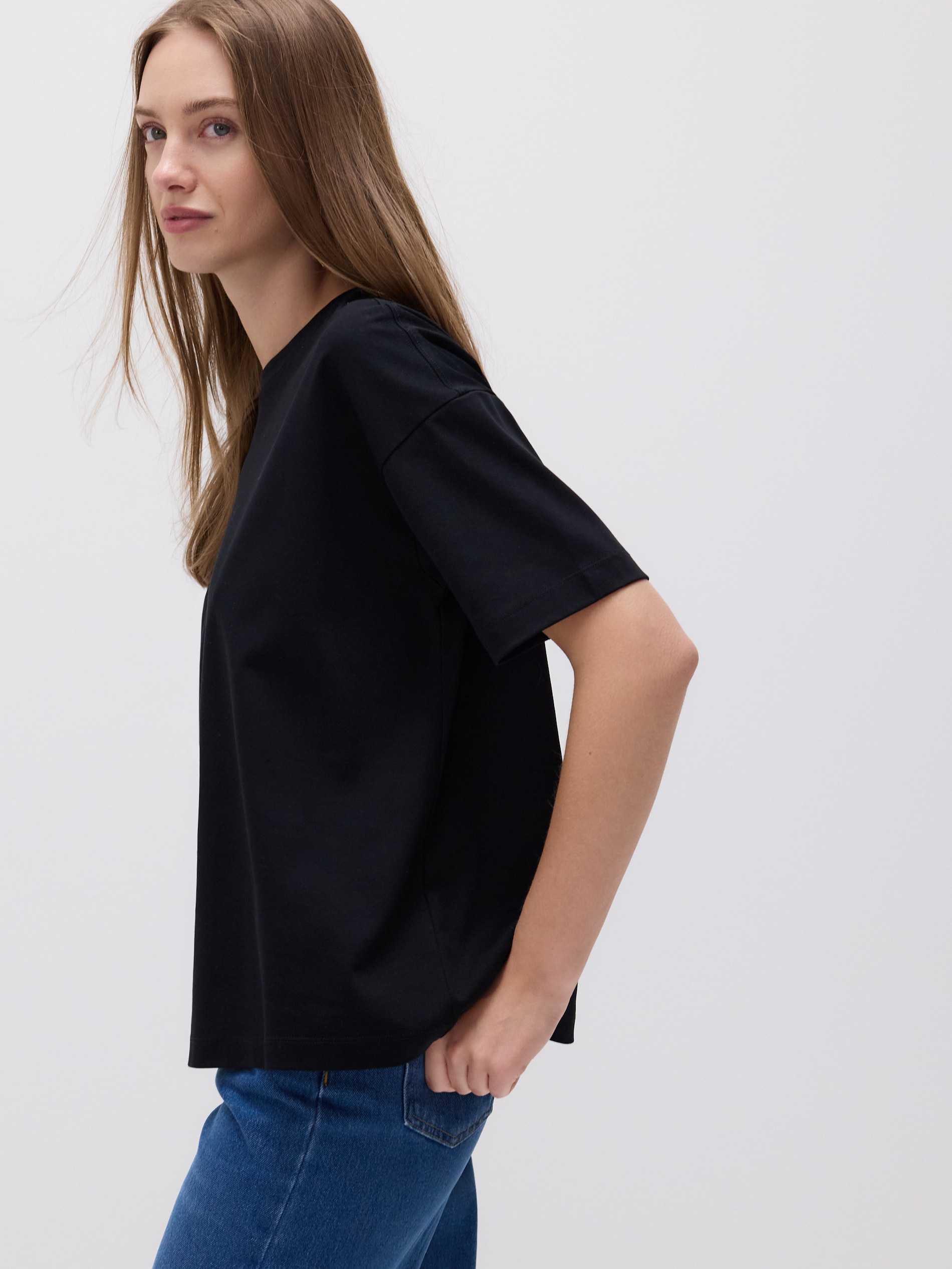 Reserved - Μπλούζα oversize από βαμβάκι φωτογραφία