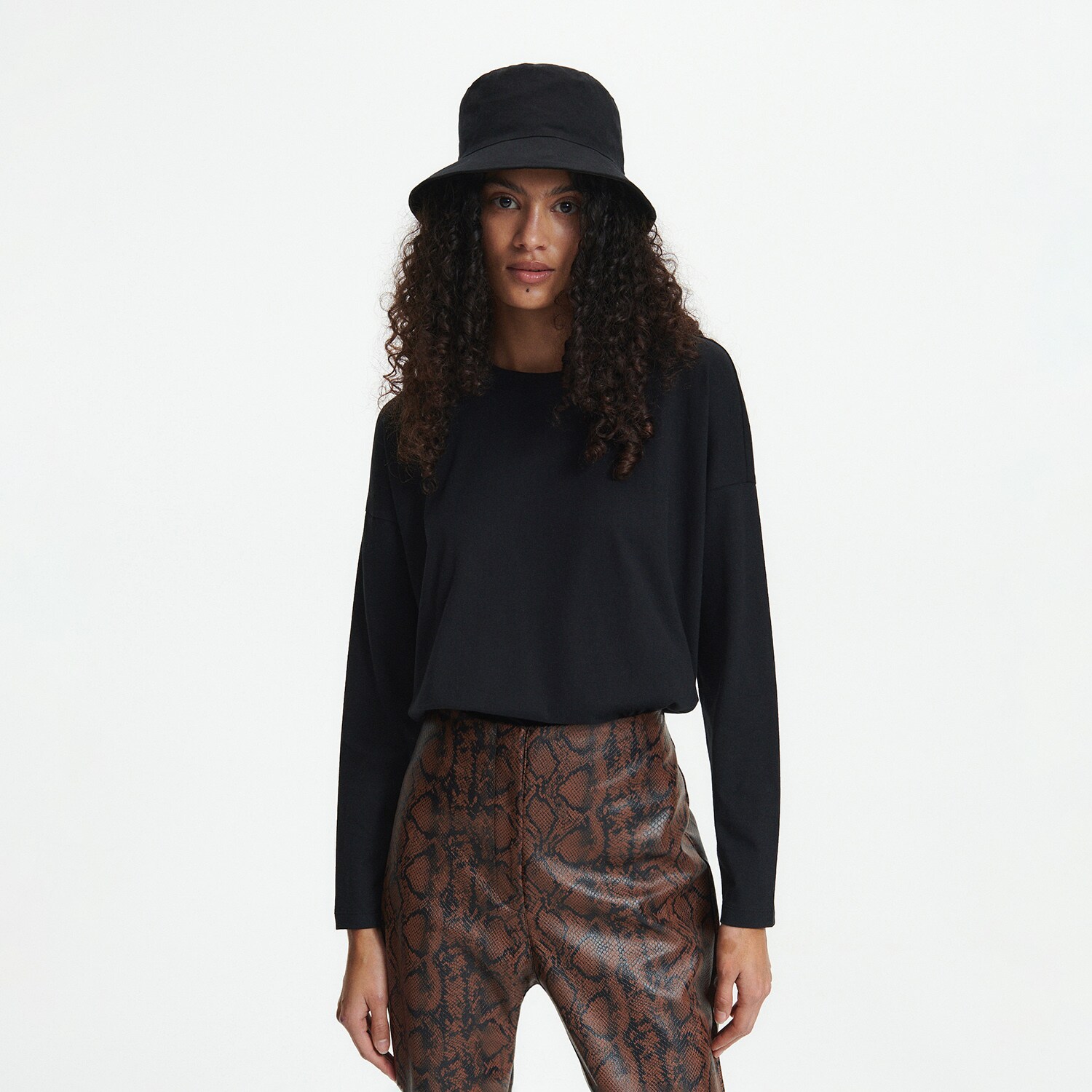 Reserved – Bluză din bumbac – Negru Bluza imagine noua 2022