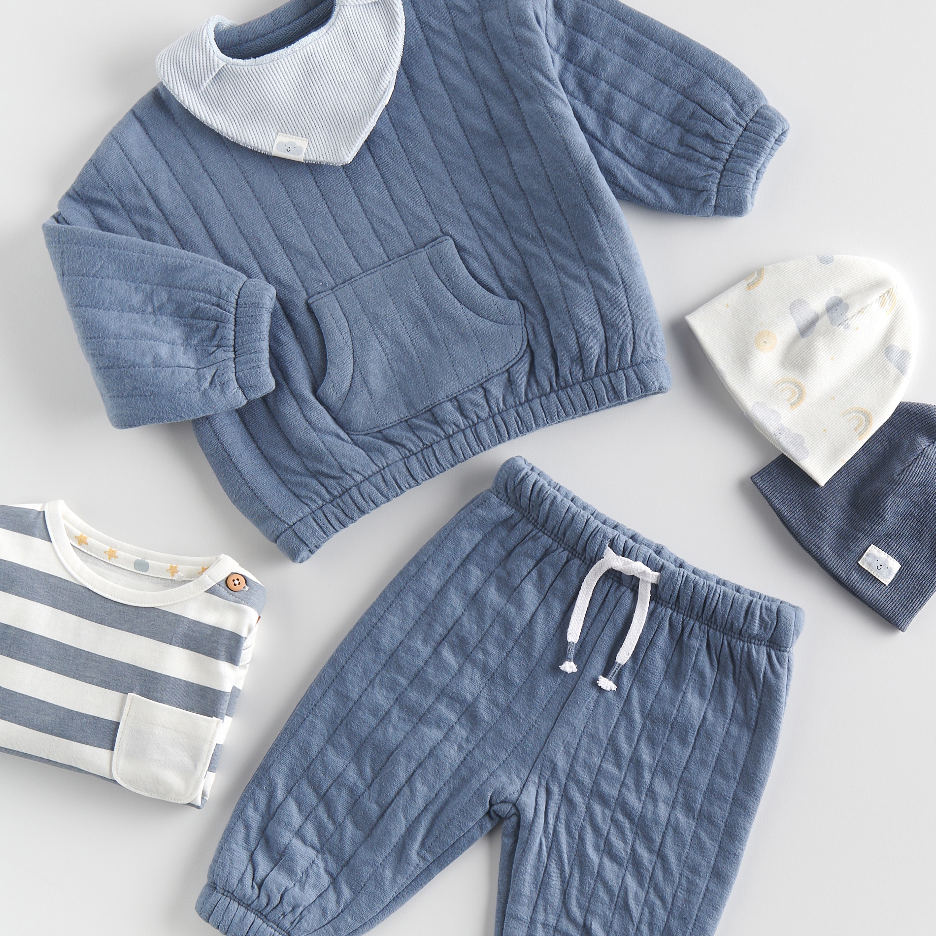 Levně Reserved - Babies` jogging top & trousers - Modrá