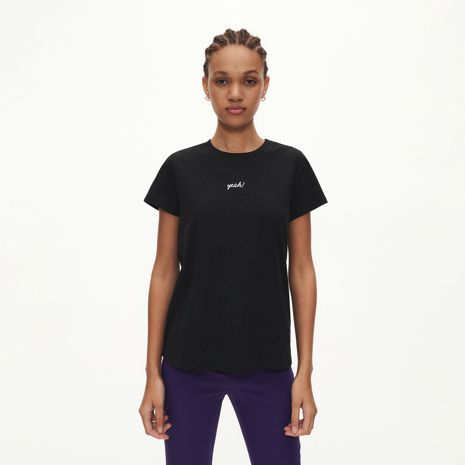 Reserved – Ladies` t-shirt – Negru clothes imagine noua 2022