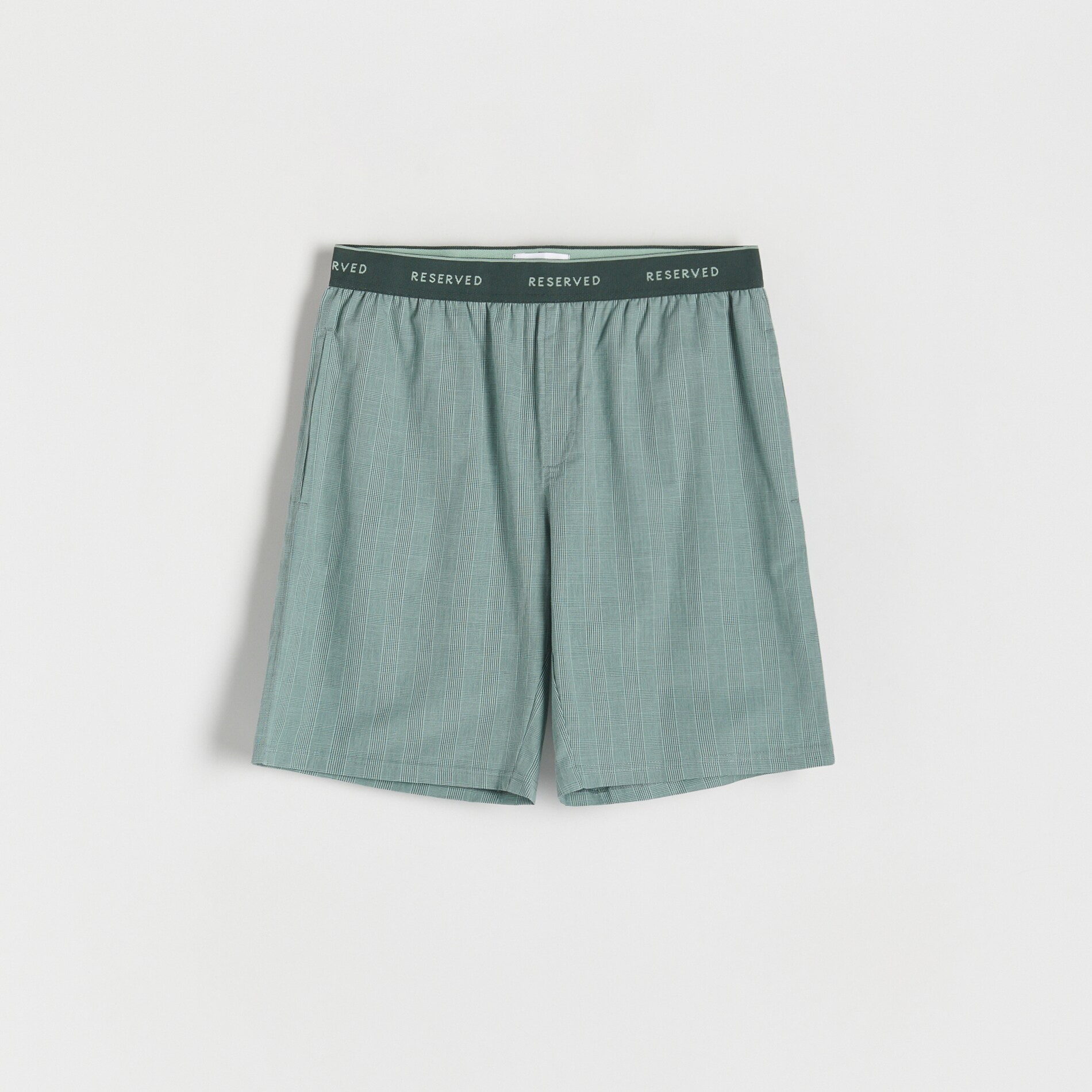 Reserved – Pantaloni scurți de pijama din bumbac – Verde Accessories imagine noua gjx.ro