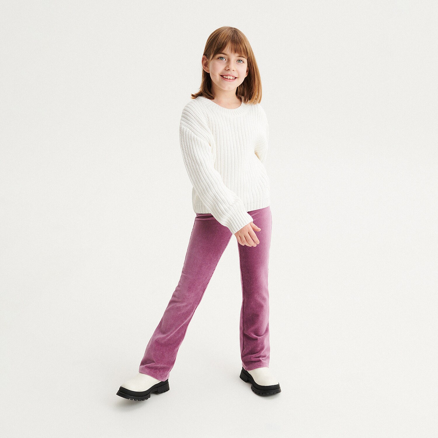 Reserved – Pulover din tricot gros – Ivory din imagine noua 2022