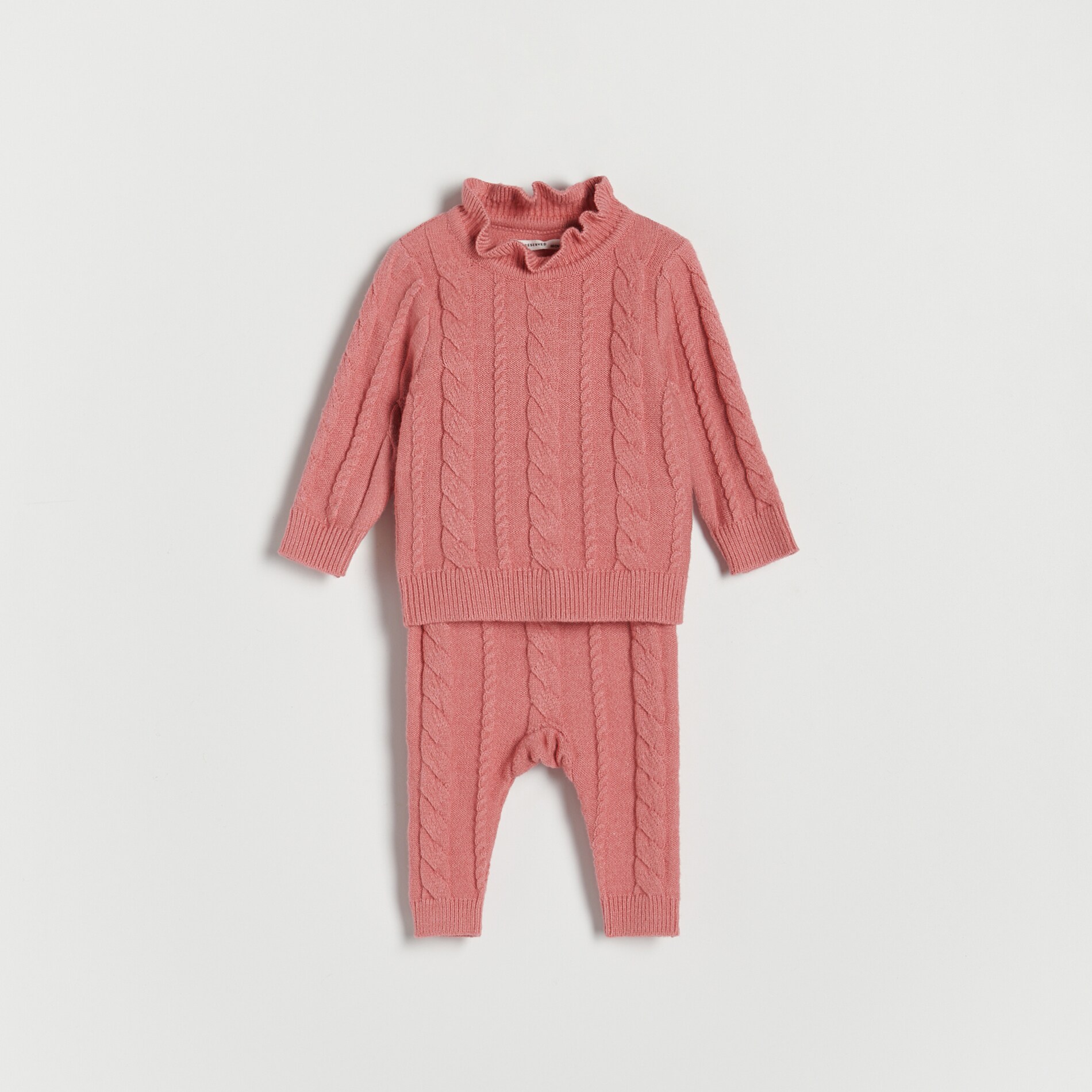 Reserved – Set tricotat cu conținut ridicat de viscoză – Roz conținut imagine noua 2022