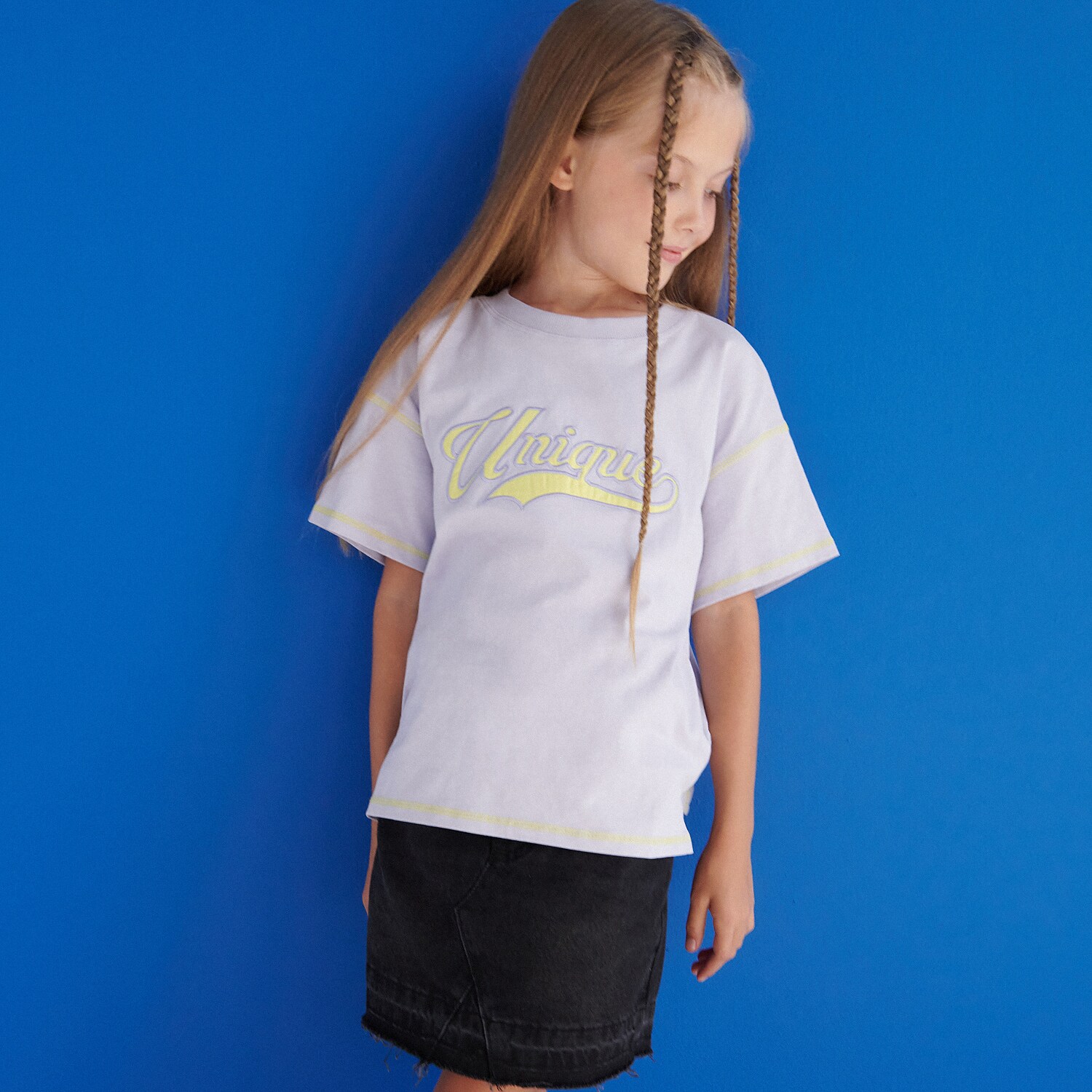 Reserved – T-shirt cu imprimeu – Violet Girl imagine noua 2022