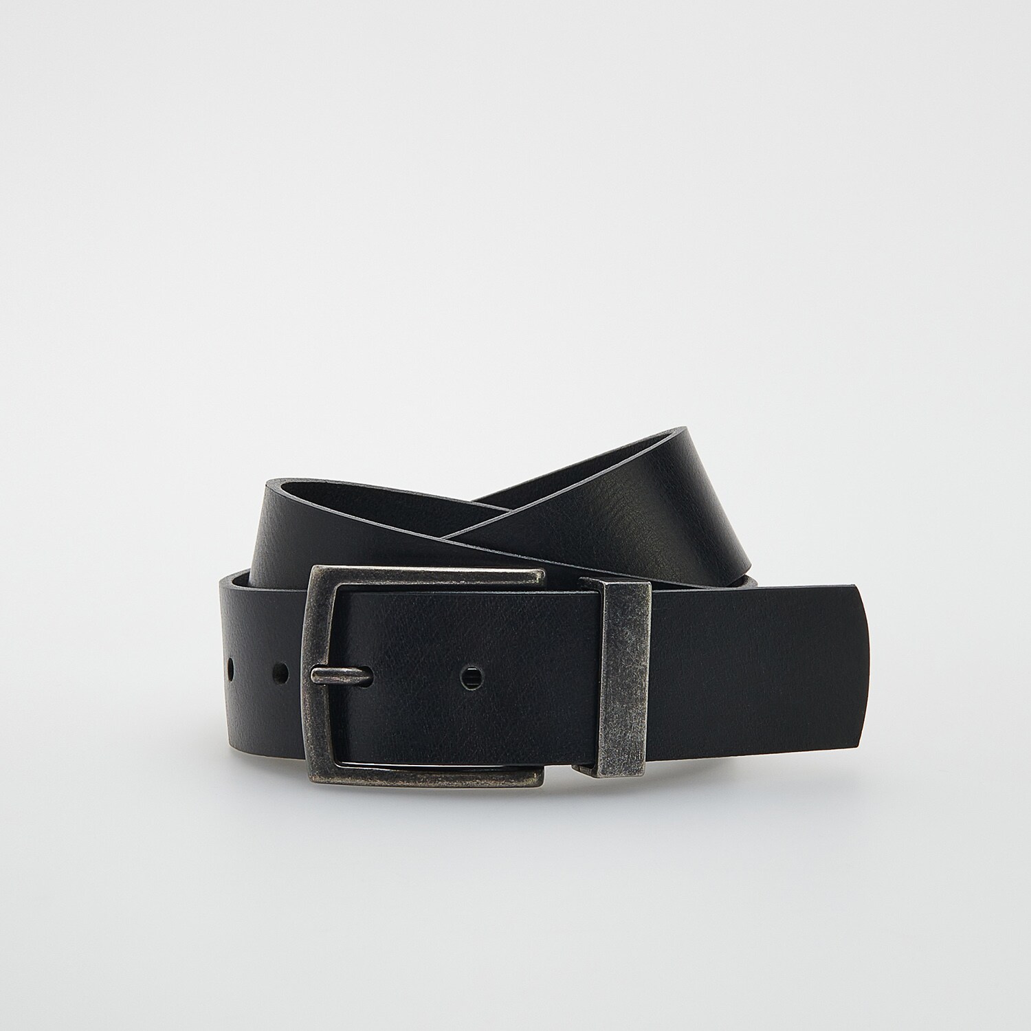 Reserved – Curea de piele – Negru accessories imagine noua 2022