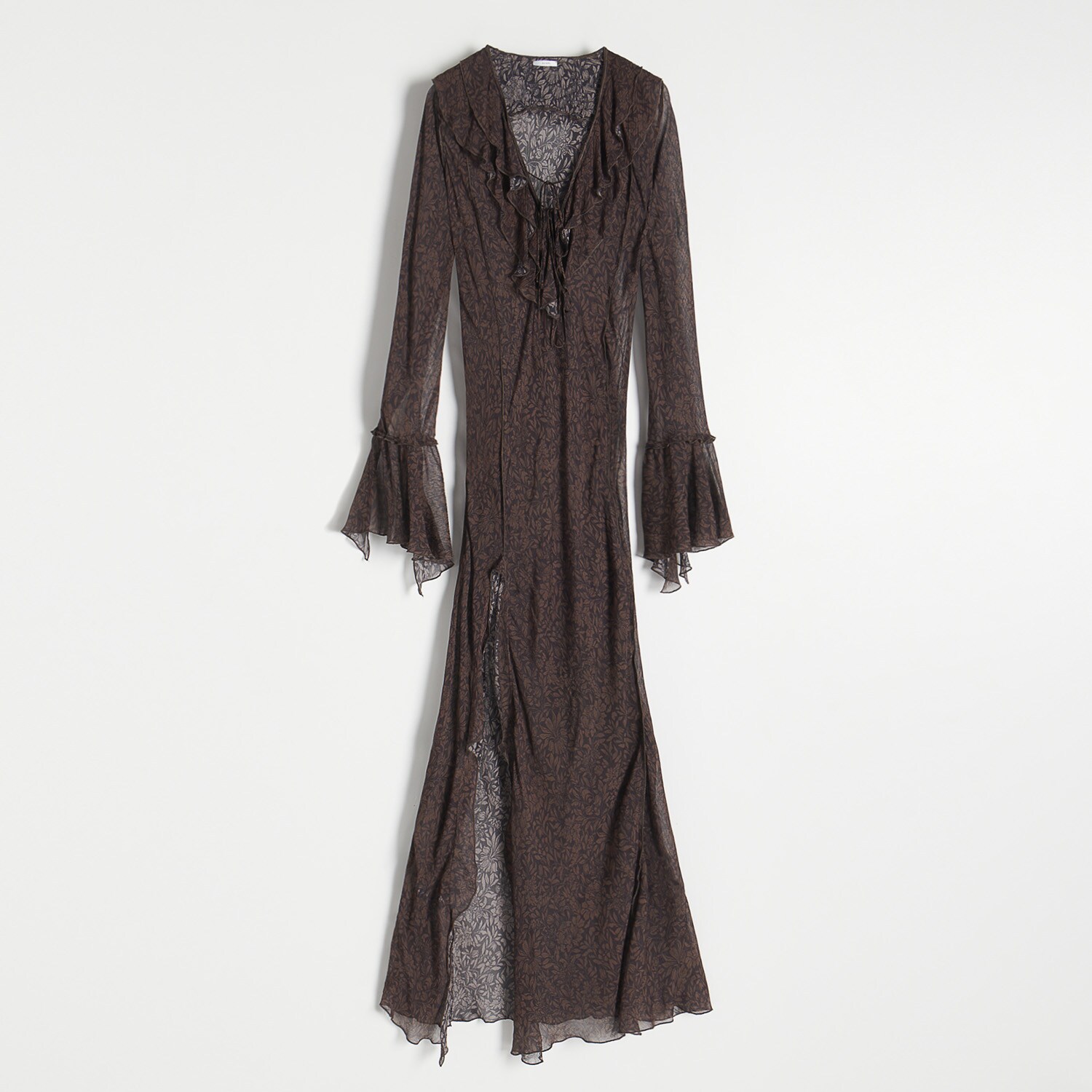 Reserved – Rochie din șifon cu adaos de mătase – Multicolor adaos imagine noua 2022