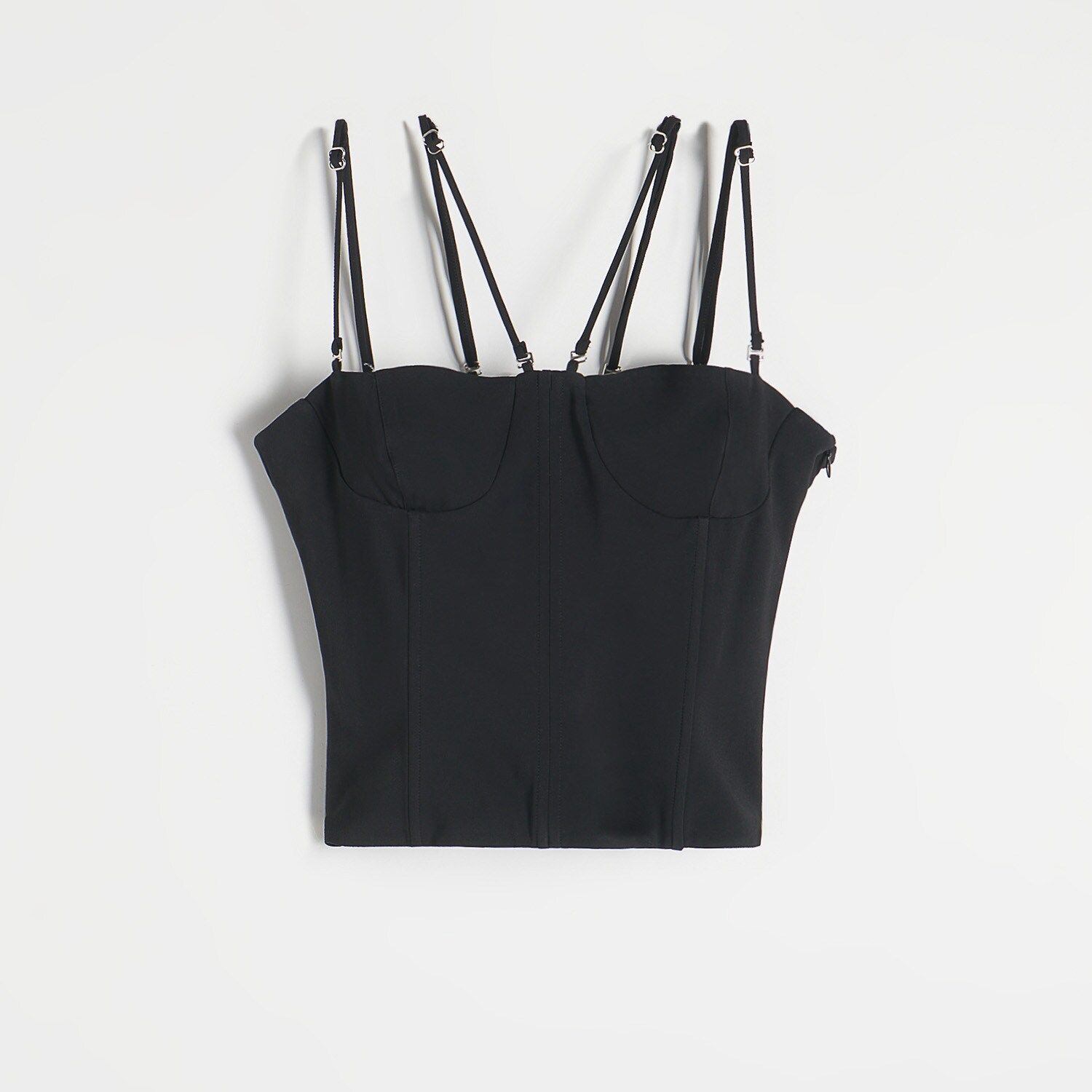 Reserved – Top tip corset – Negru clothes imagine noua 2022