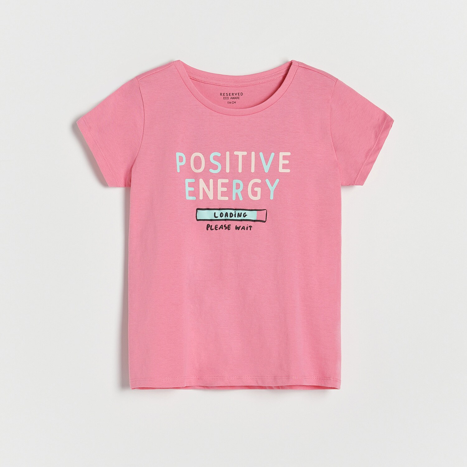 Reserved – T-shirt cu imprimeu – Roz Girl imagine noua 2022