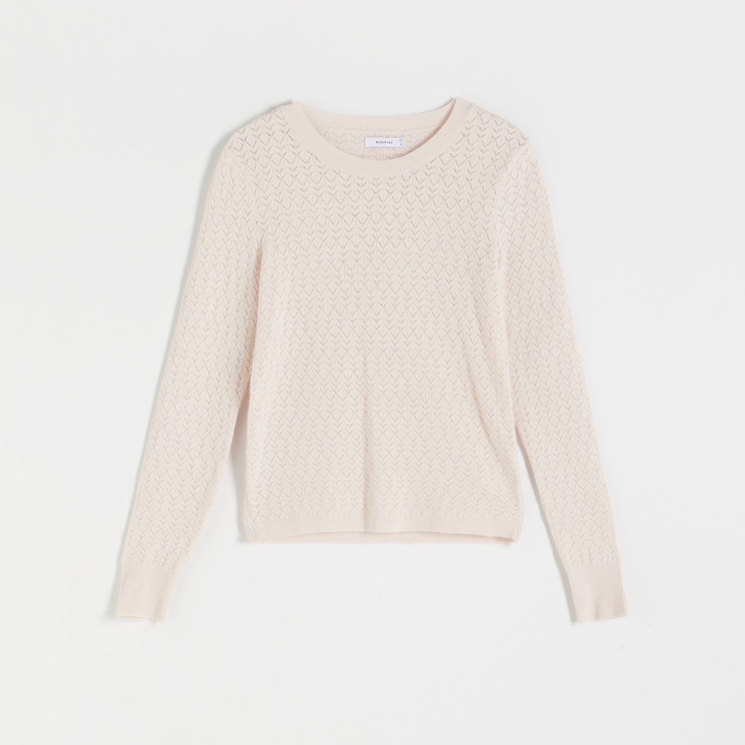 Reserved – Ladies` sweater – Ivory clothes imagine noua 2022