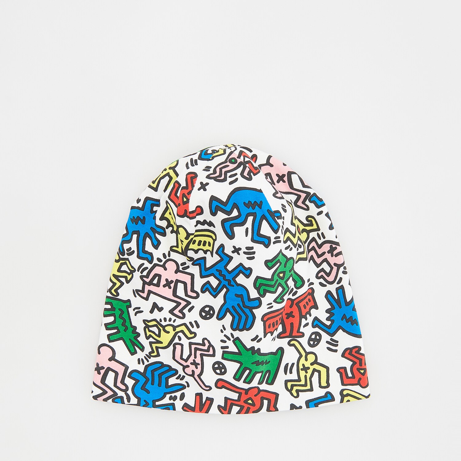 Levně Reserved - Čepice Keith Haring - Bílá