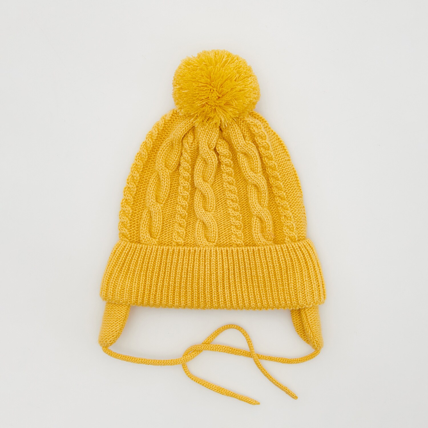 Reserved – Căciulă cu șnur de prindere – Galben Accessories imagine noua gjx.ro