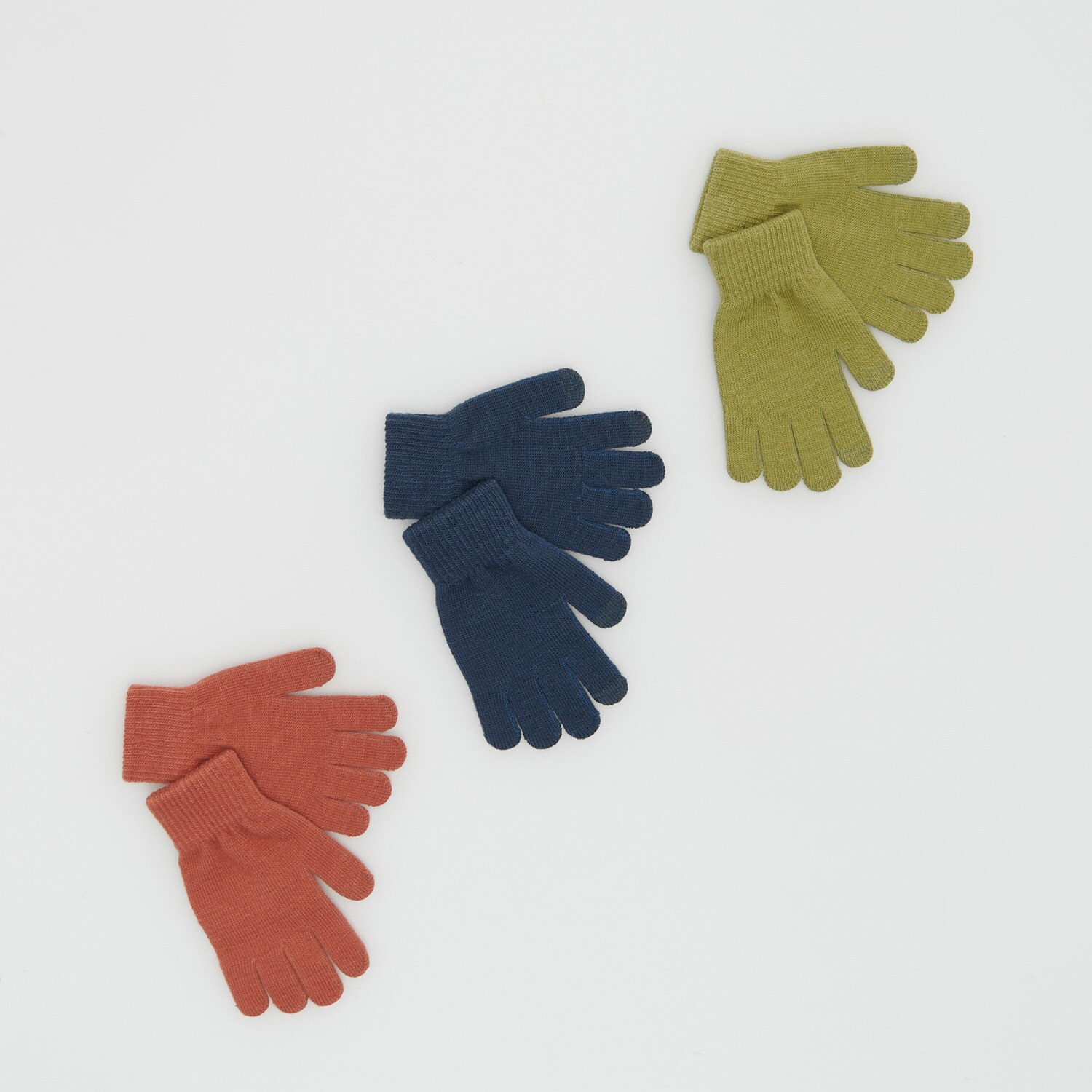 Reserved – Set de 3 perechi de mănuși clasice – Verde Boy imagine noua 2022