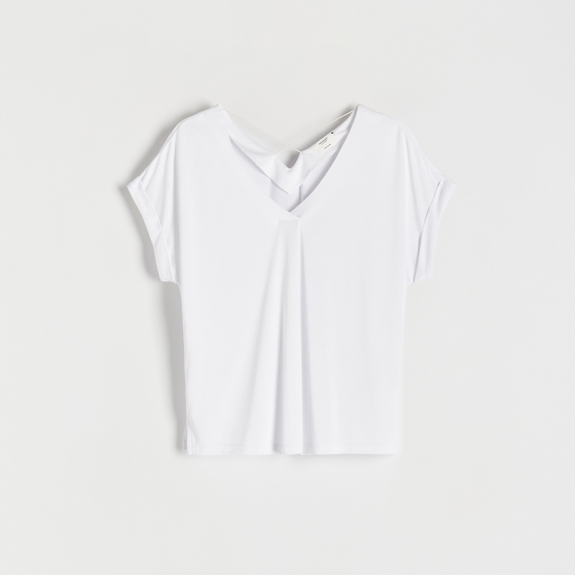 Reserved – Bluză cu conținut ridicat de EcoVero™ – Alb alb imagine noua 2022