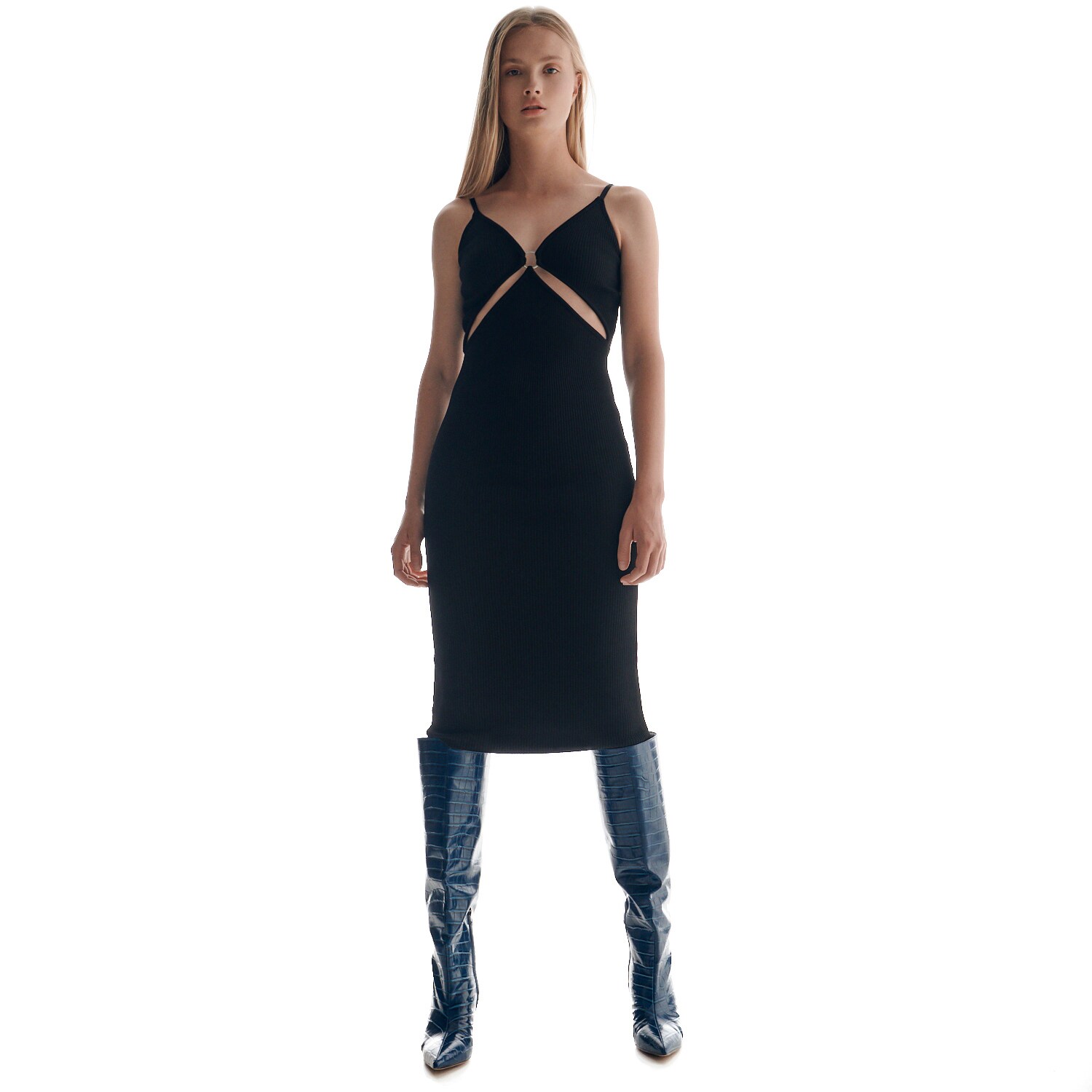 Reserved – Rochie cu decupaje – Negru clothes imagine noua 2022