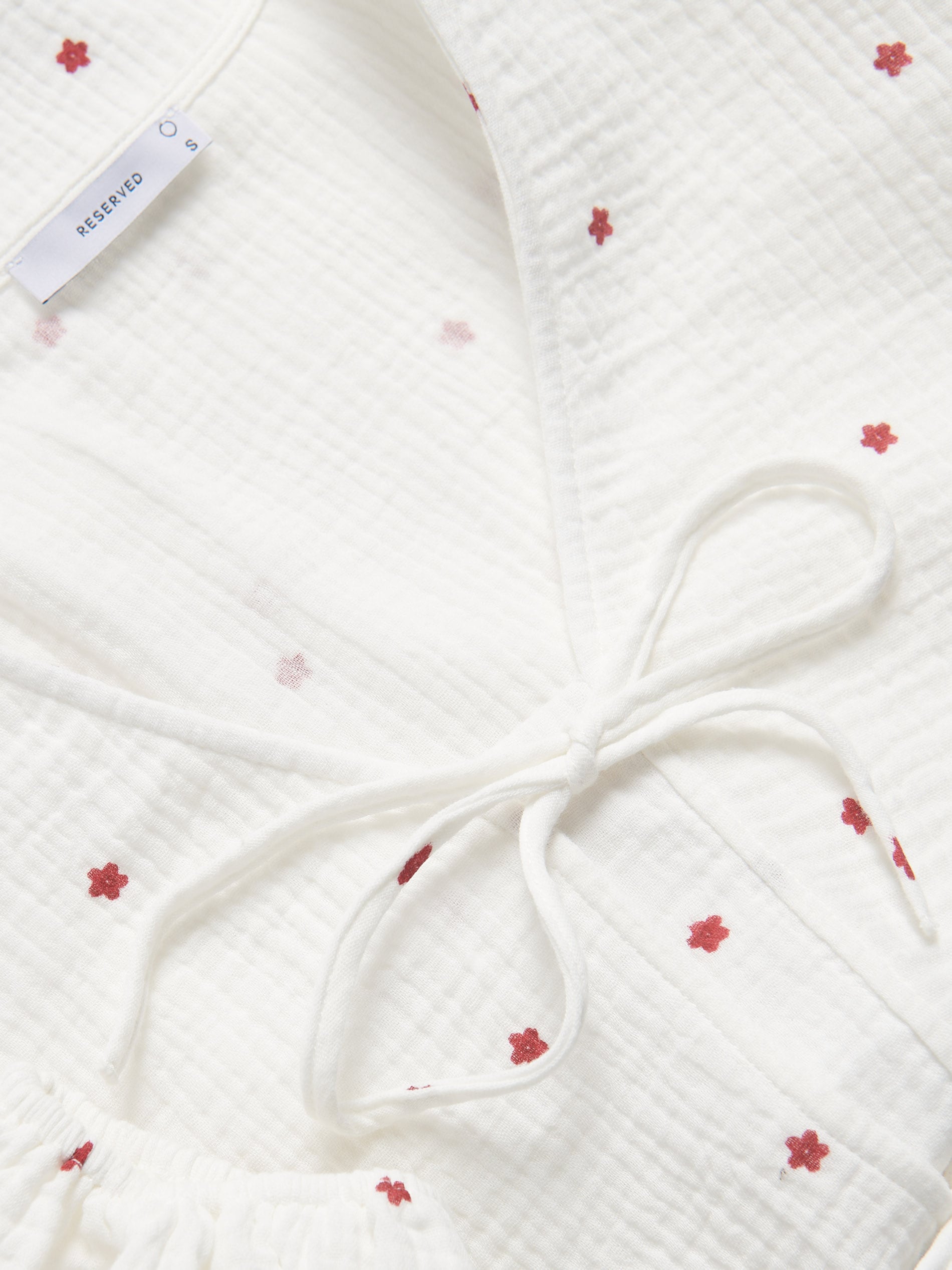 Reserved - Μπλούζα με φιόγκο μπροστά φωτογραφία