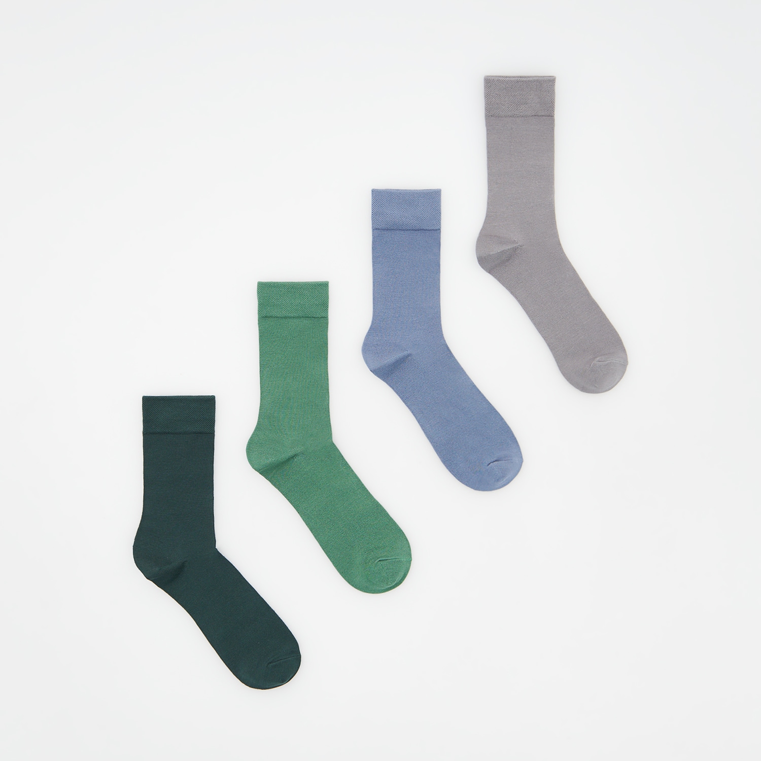 E-shop Reserved - Súprava 4 párov ponožiek - Šedá