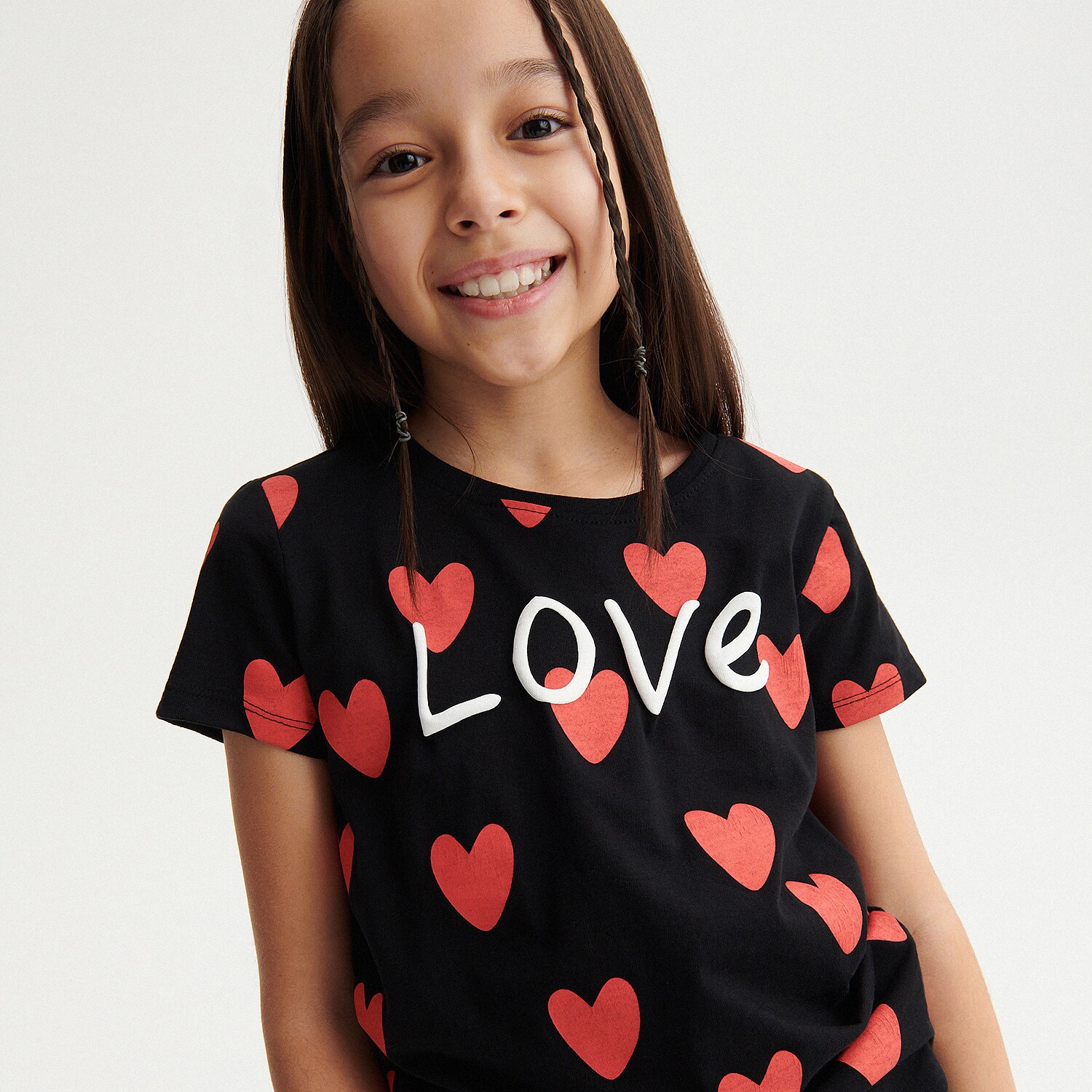 Reserved – Tricou din bumbac cu imprimeu – Negru bumbac imagine noua gjx.ro