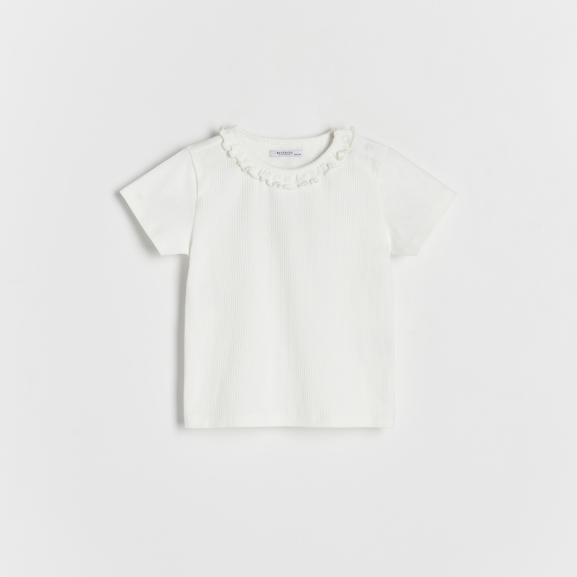 Reserved – Girls` t-shirt – Ivory Baby imagine noua gjx.ro
