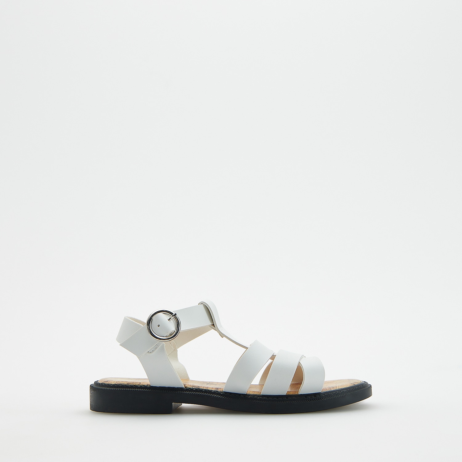 E-shop Reserved - Dievčenské sandále - Biela
